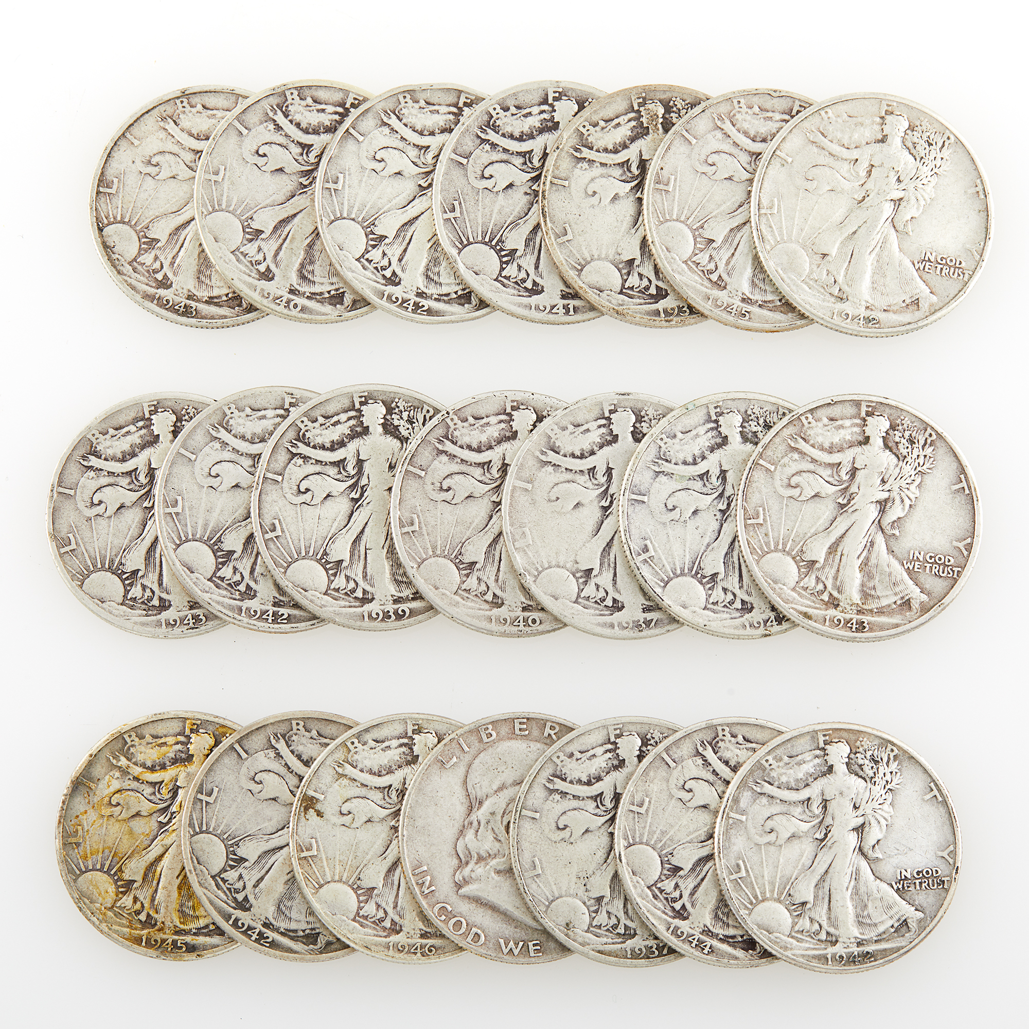 Lot image - United States Silver Halves