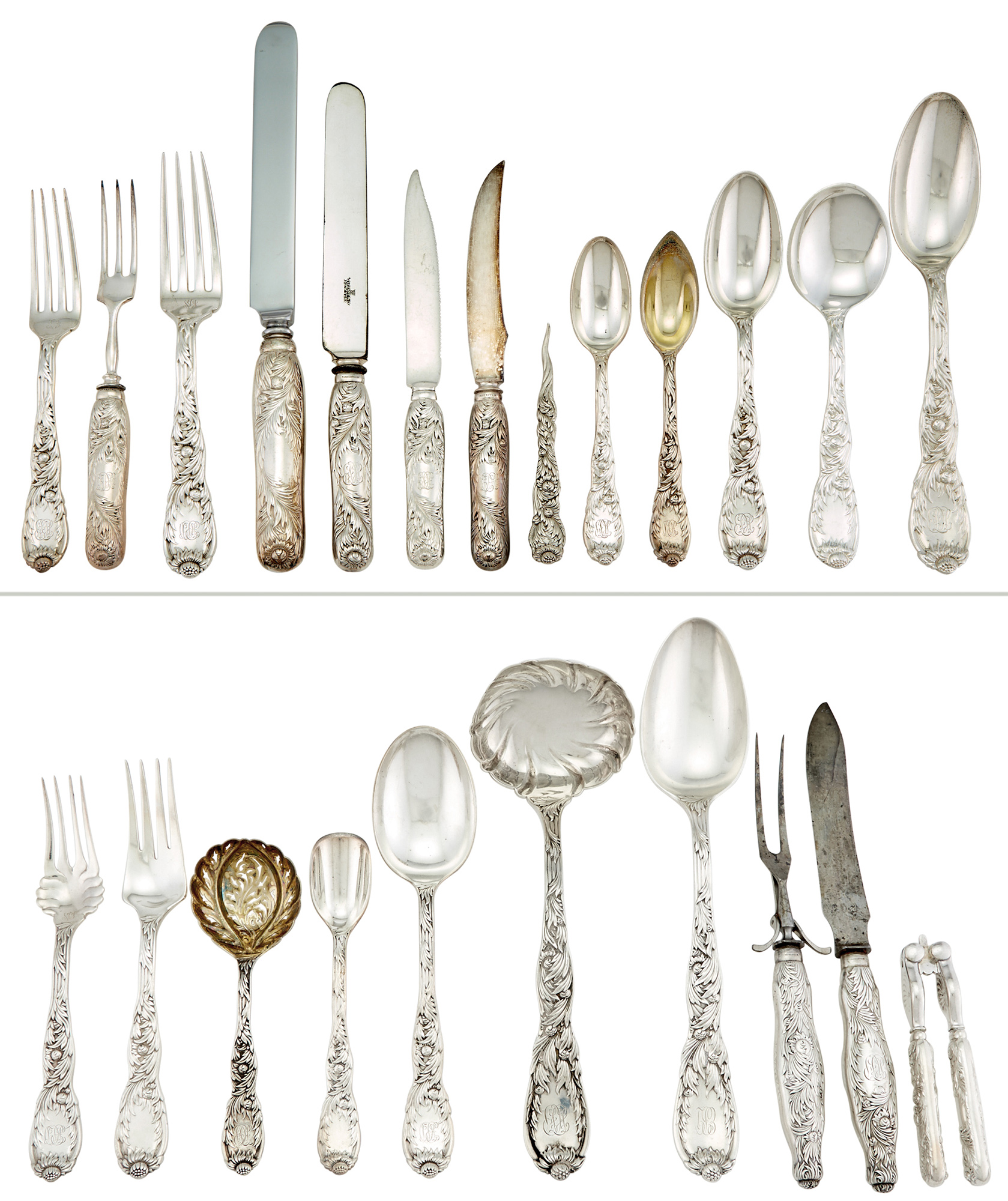 Lot image - Tiffany & Co. Sterling Silver Chrysanthemum