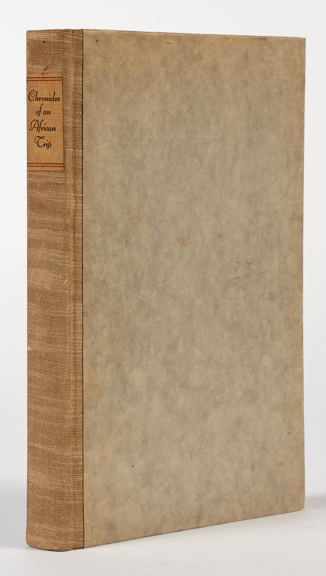 Lot image - [HUNTING]  [EASTMAN, GEORGE]. Chronicles of an African Trip.