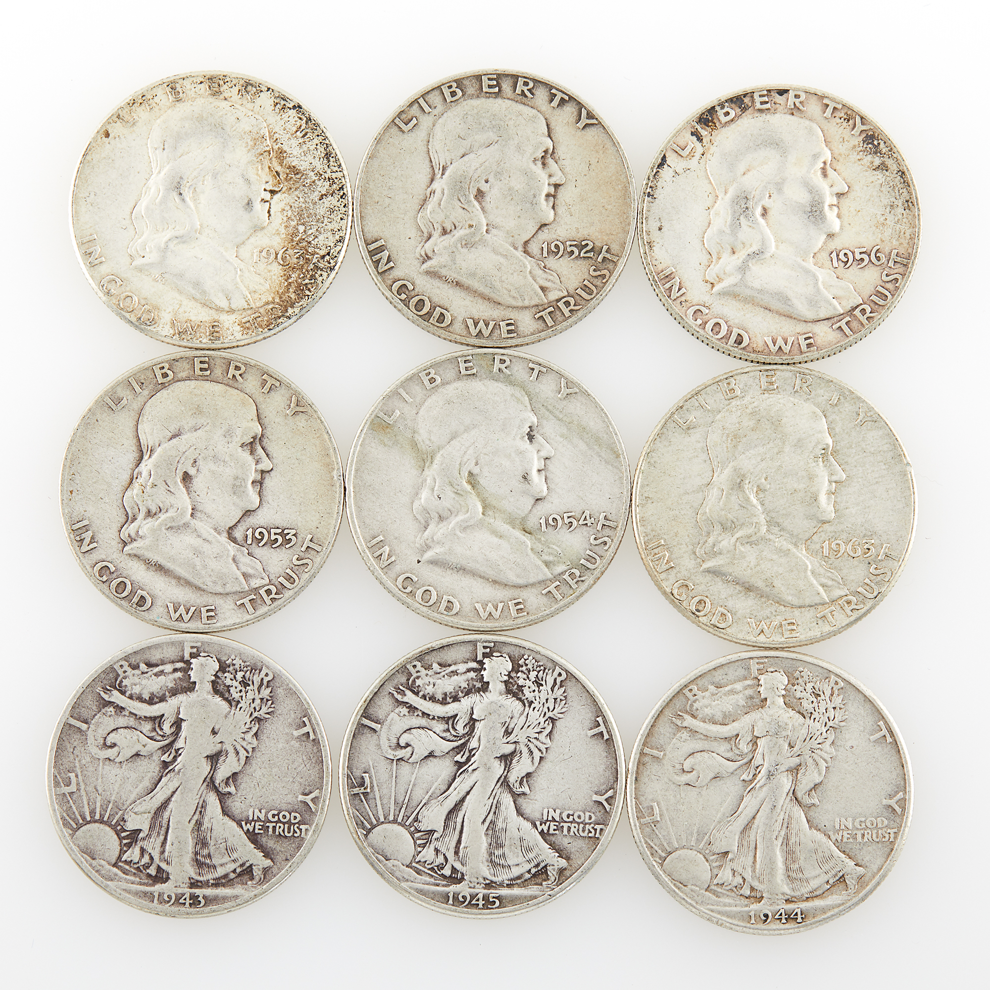 Lot image - United States Silver Half Dollars