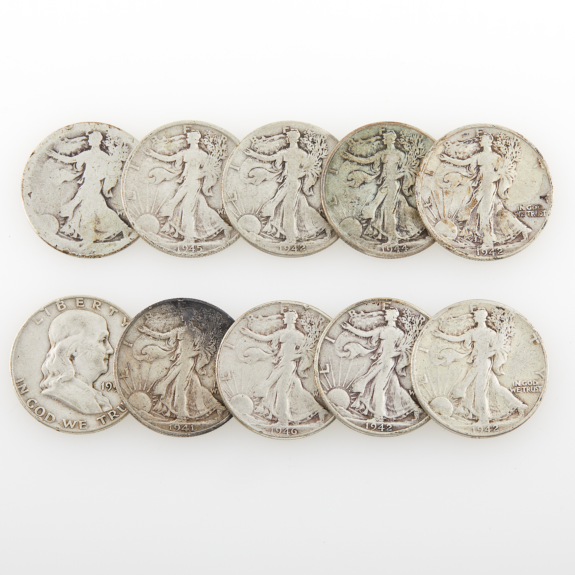 Lot image - United States Silver Half Dollars