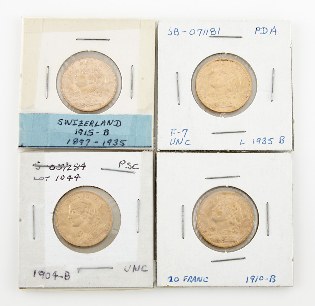 Lot image - Switzerland Gold Coins