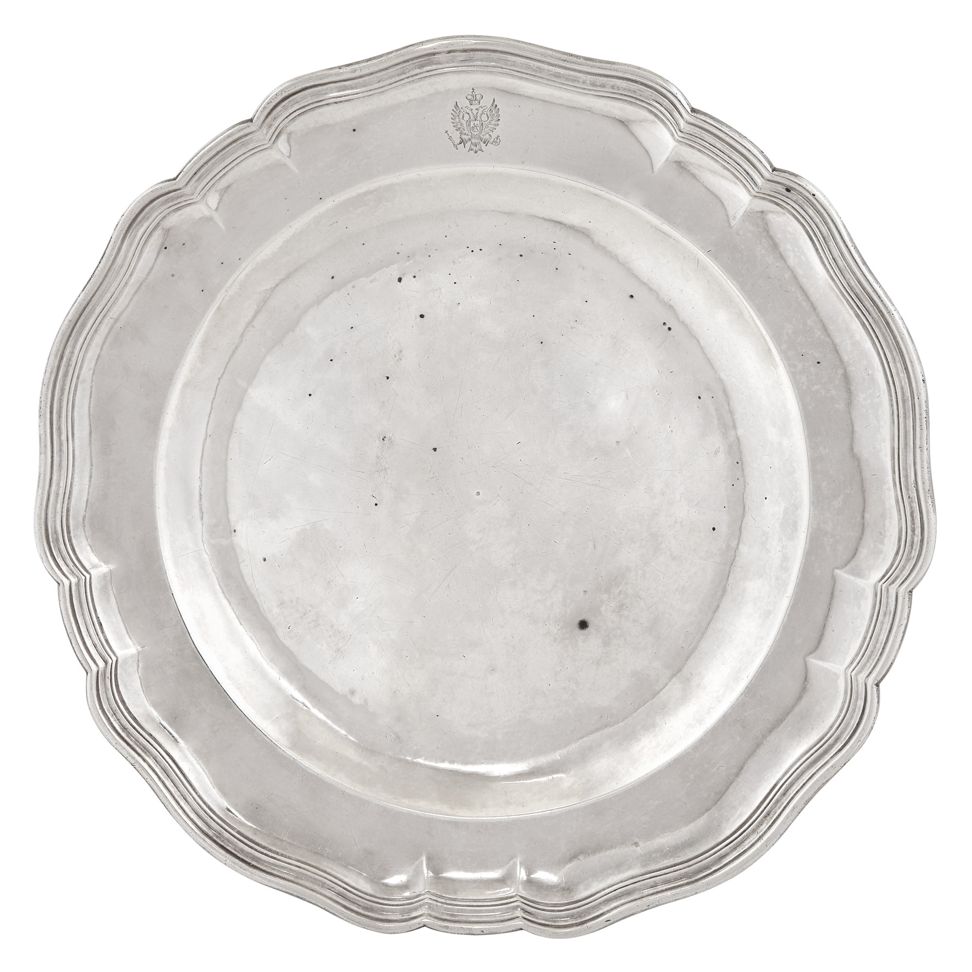 Lot image - Louis XV Silver Plate from the Orloff Service
