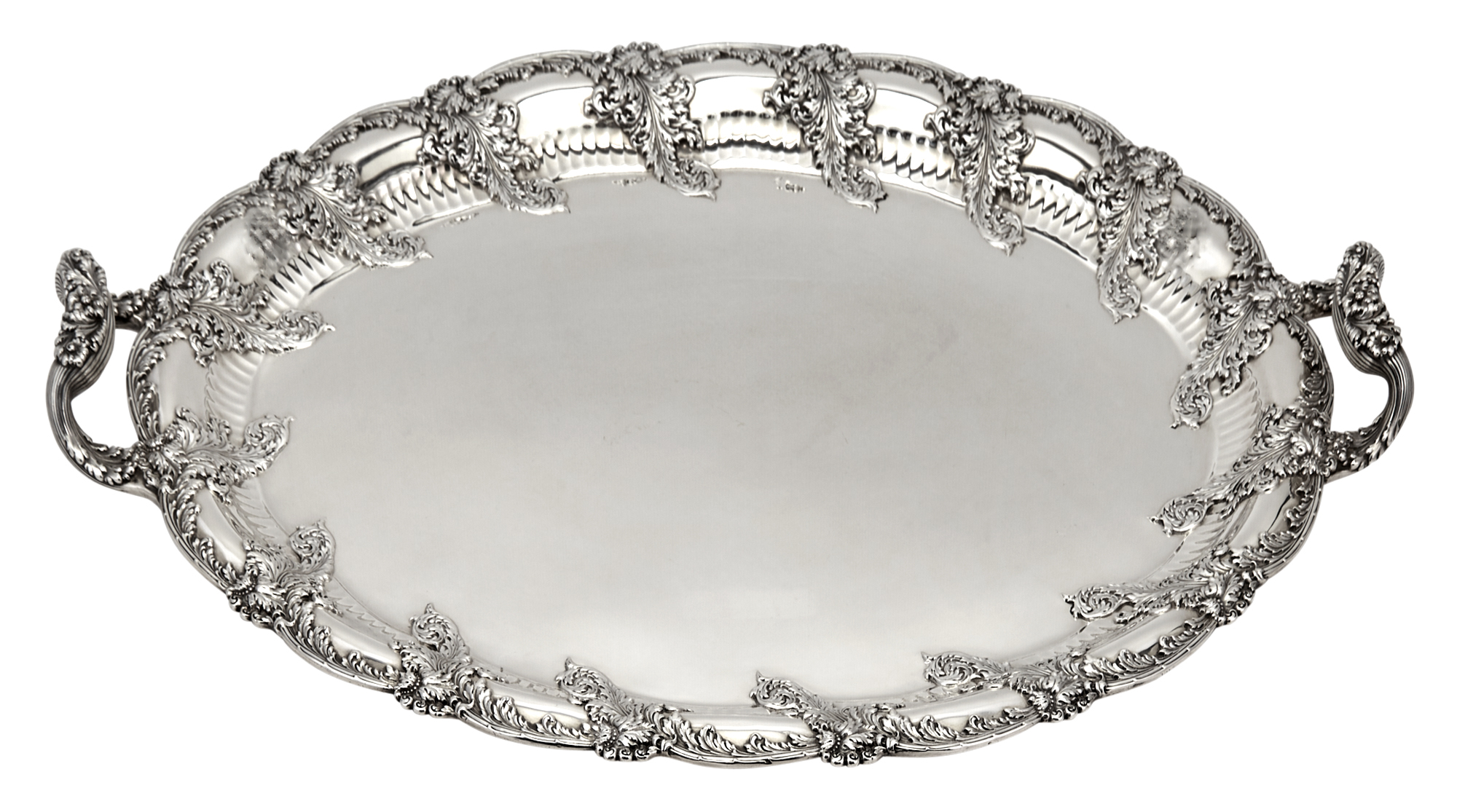 Lot image - Tiffany & Co. Sterling Silver Two Handled Tray