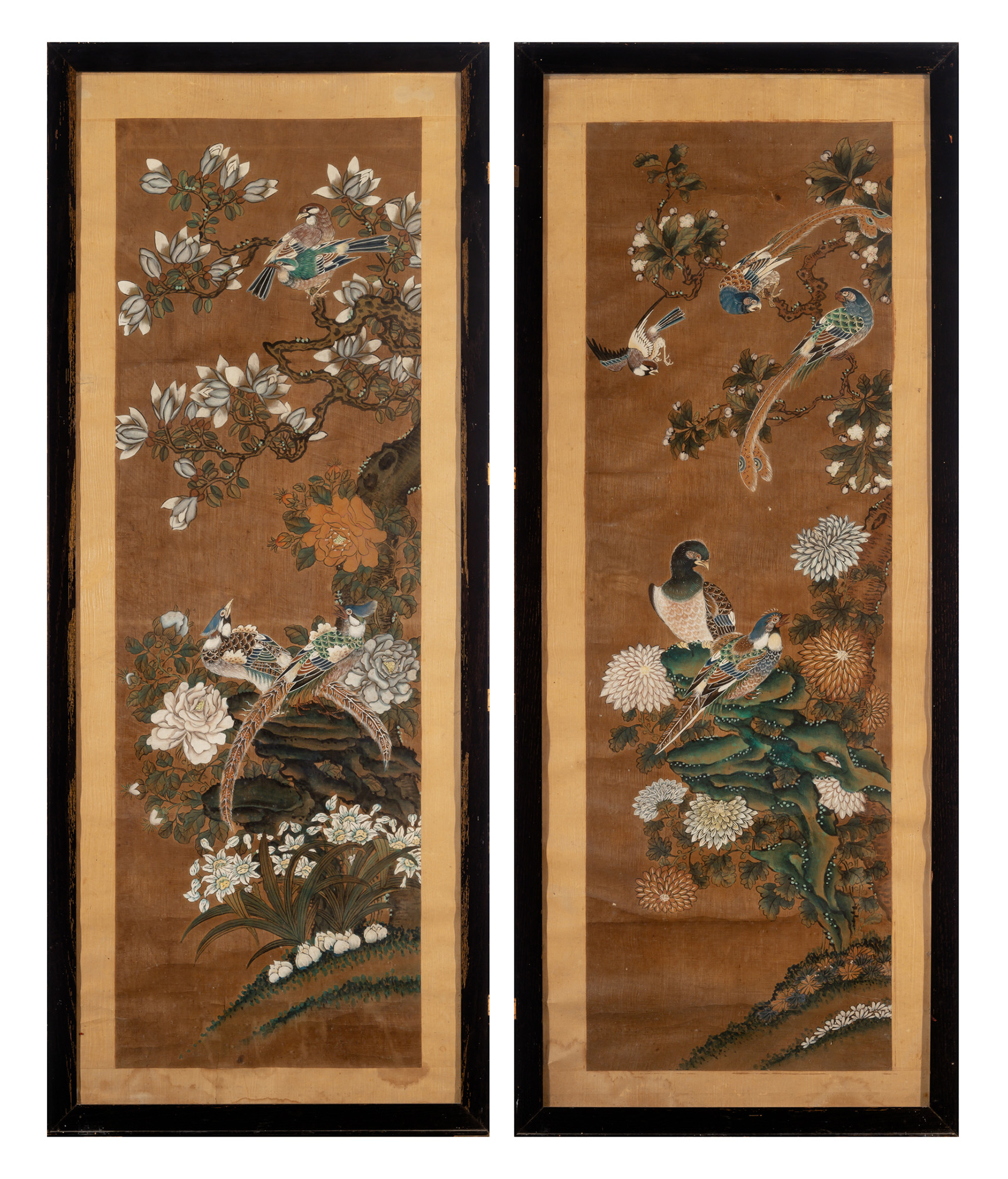 Lot image - A Pair of Chinese School Painted Panels