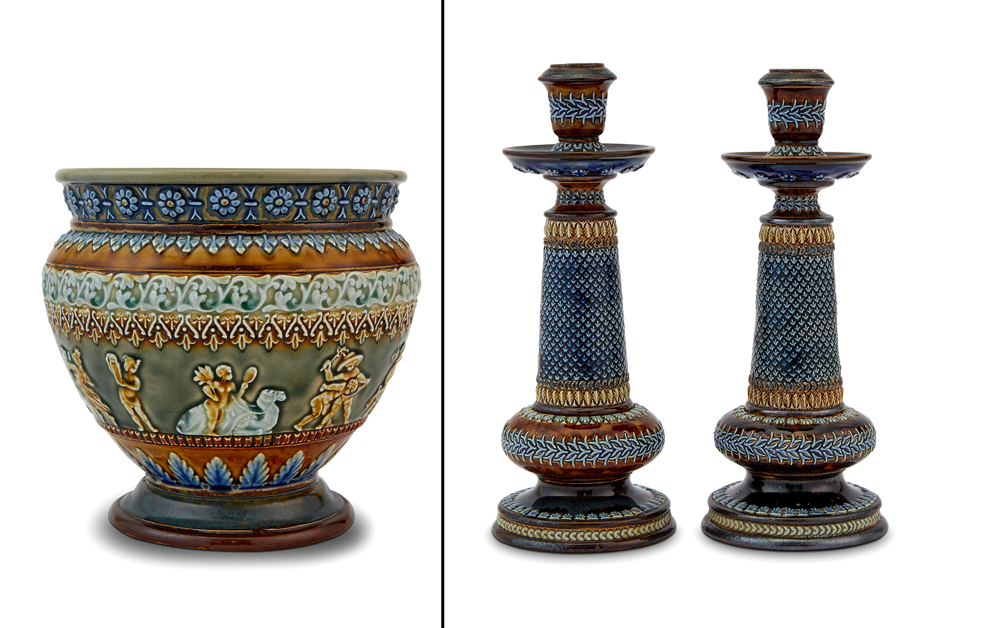 Lot image - Doulton Lambeth Stoneware Vase