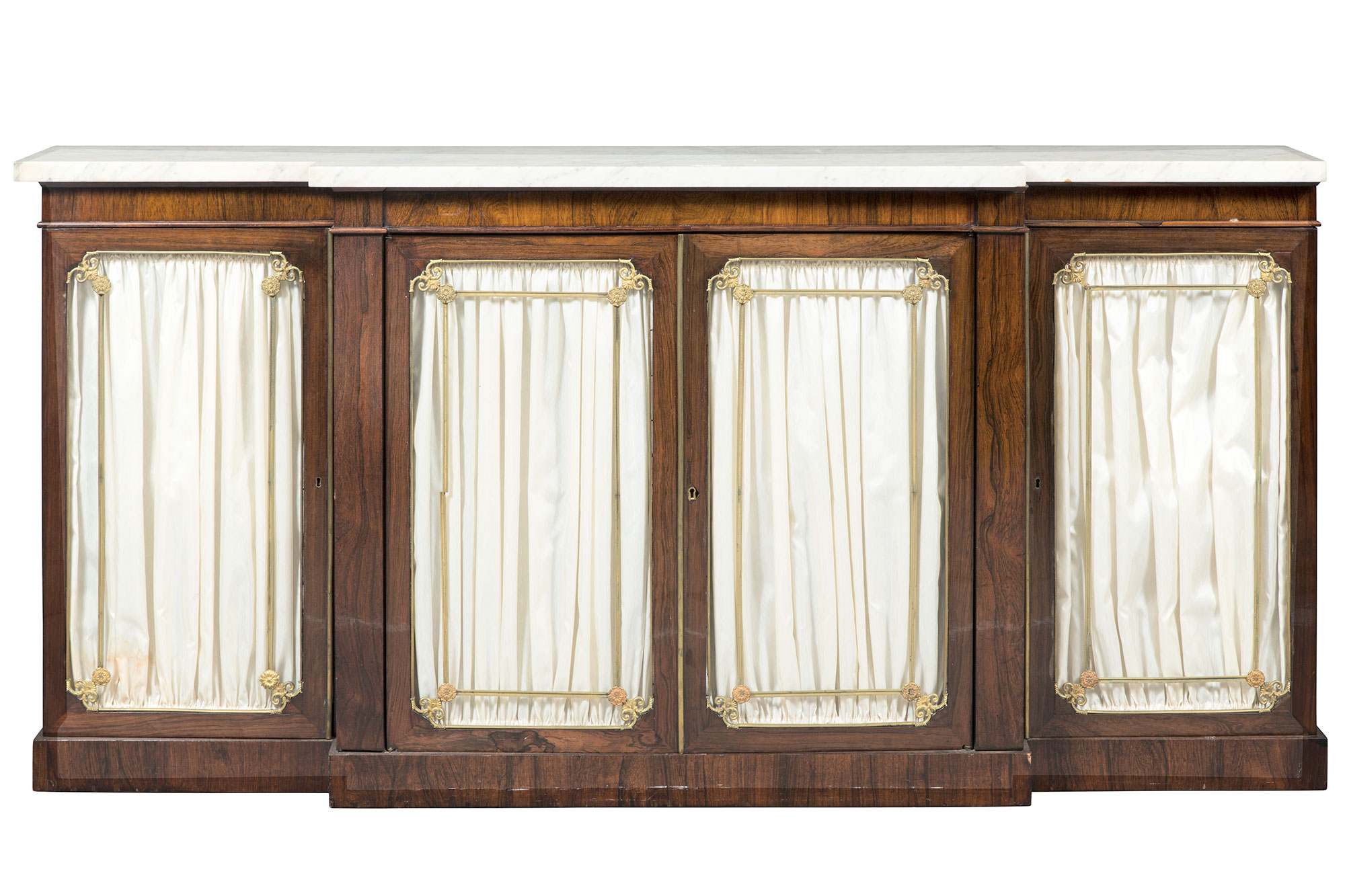 Lot image - Regency Gilt-Metal-Mounted Rosewood Cabinet