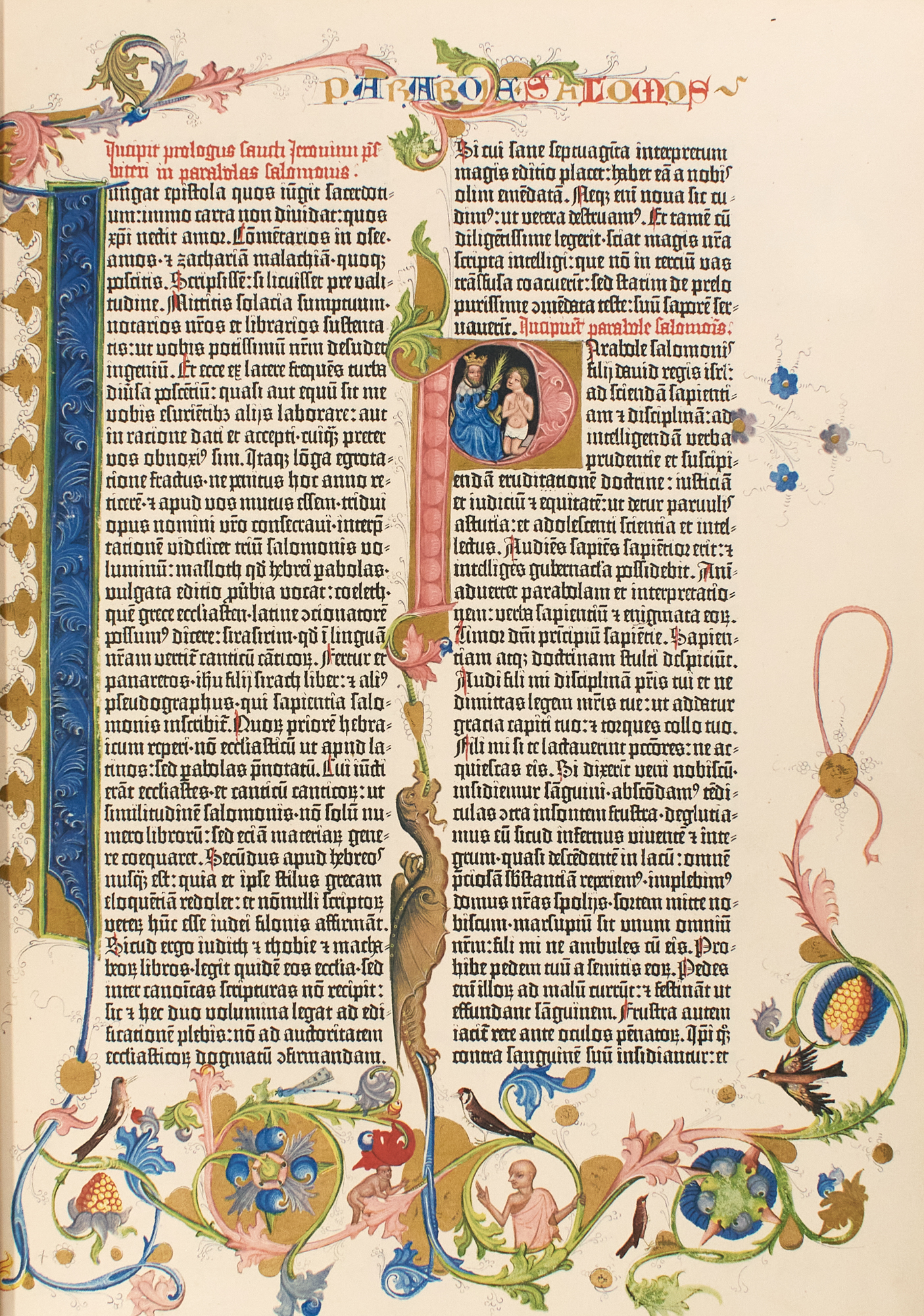 Lot image - [GUTENBERG BIBLE]  [Facsimile edition of the Gutenberg Bible]. Prima Pars. [Secunda Pars].