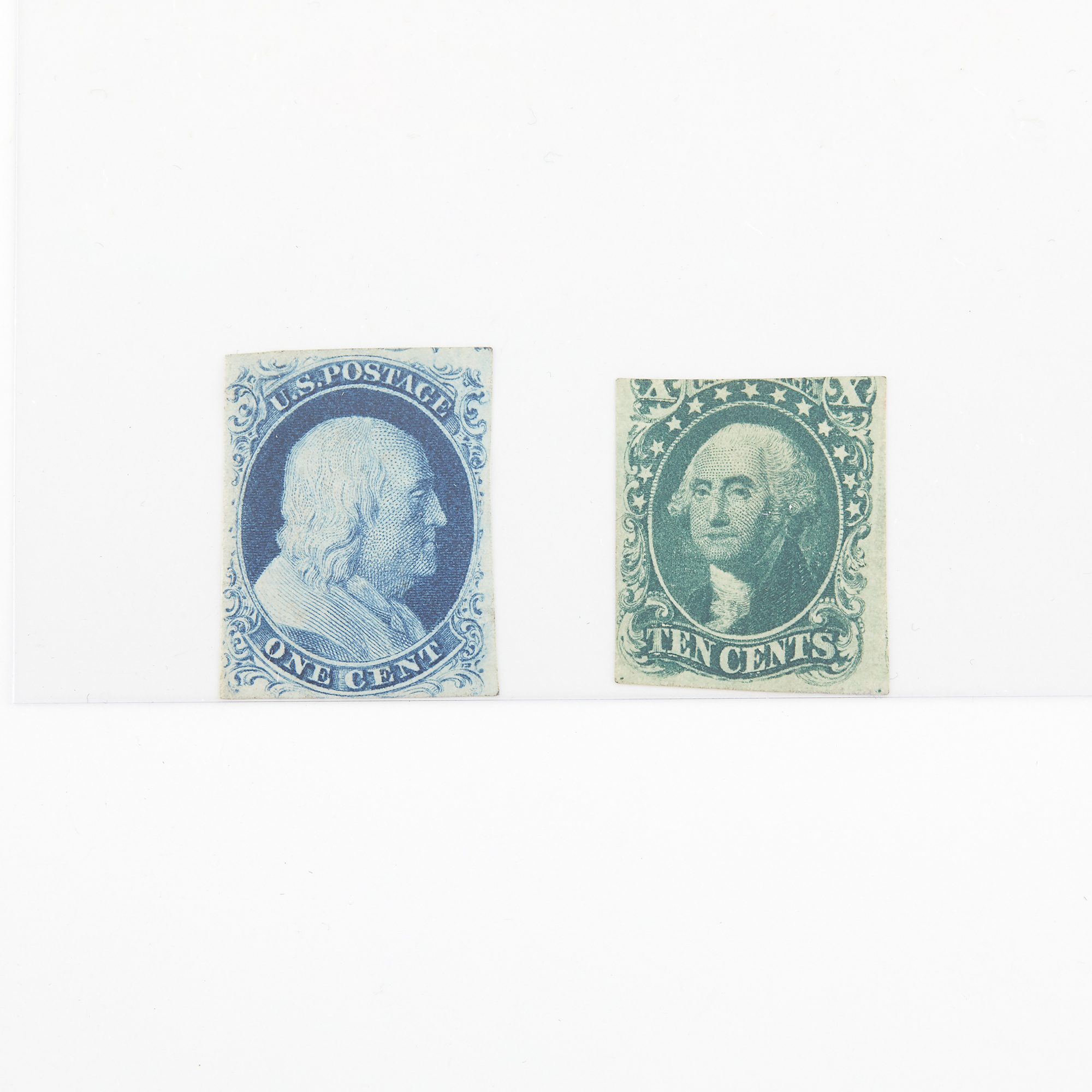 Lot image - United States 1851-57 Imperforate Issue