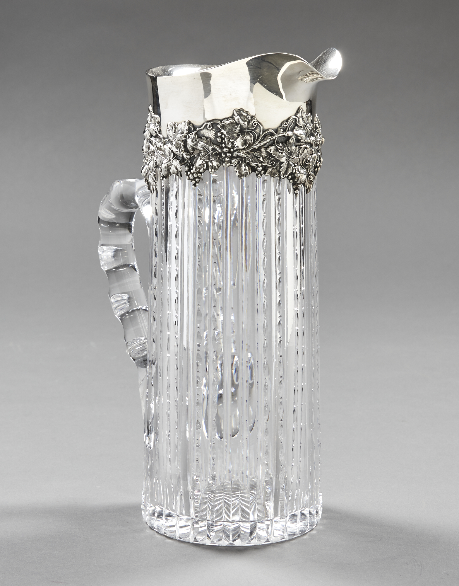 Lot image - Gorham Sterling Silver Mounted Cut Glass Claret Jug