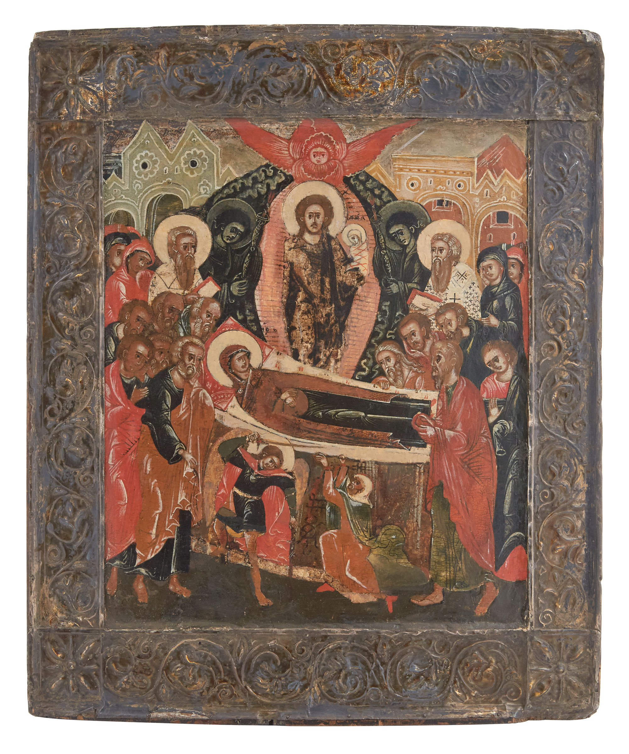 Lot image - Russian Icon of the Dormition of the Theotokos