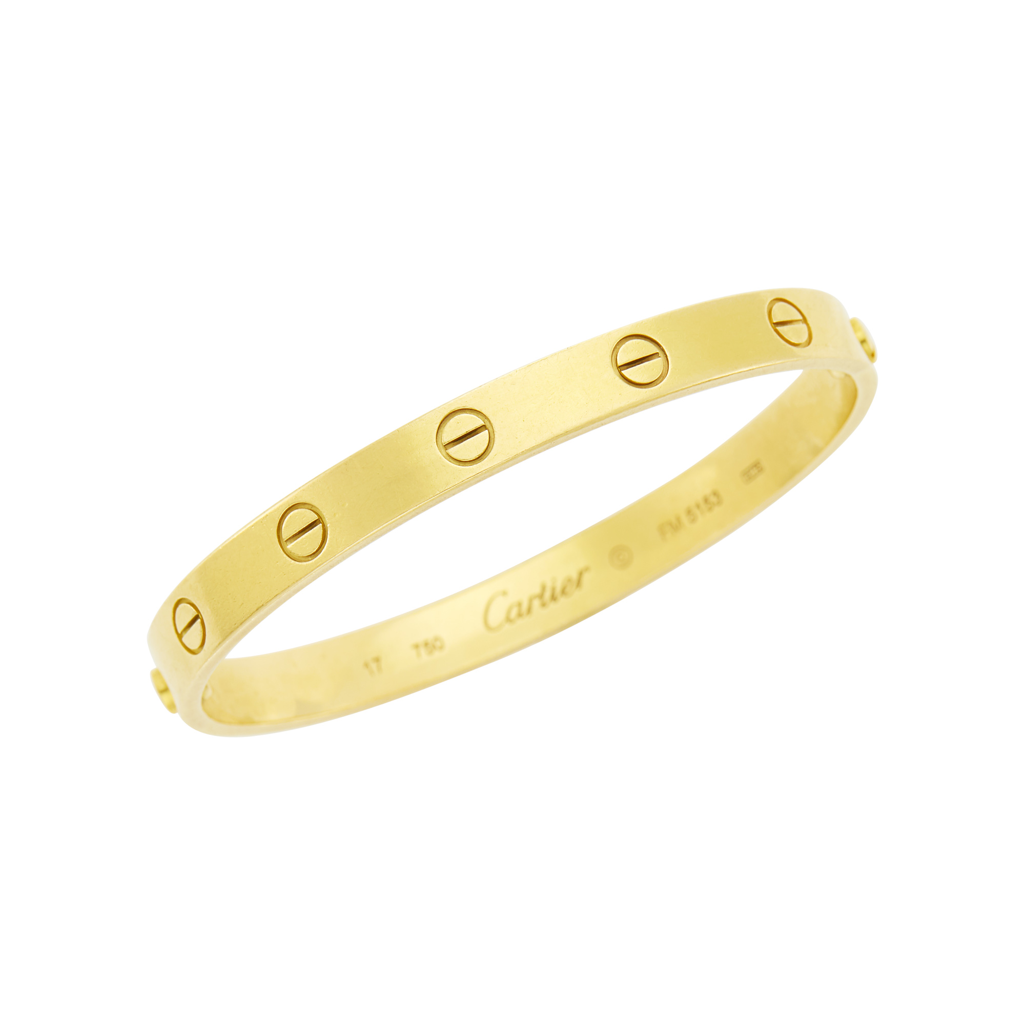 Lot image - Cartier Gold Love Bangle Bracelet