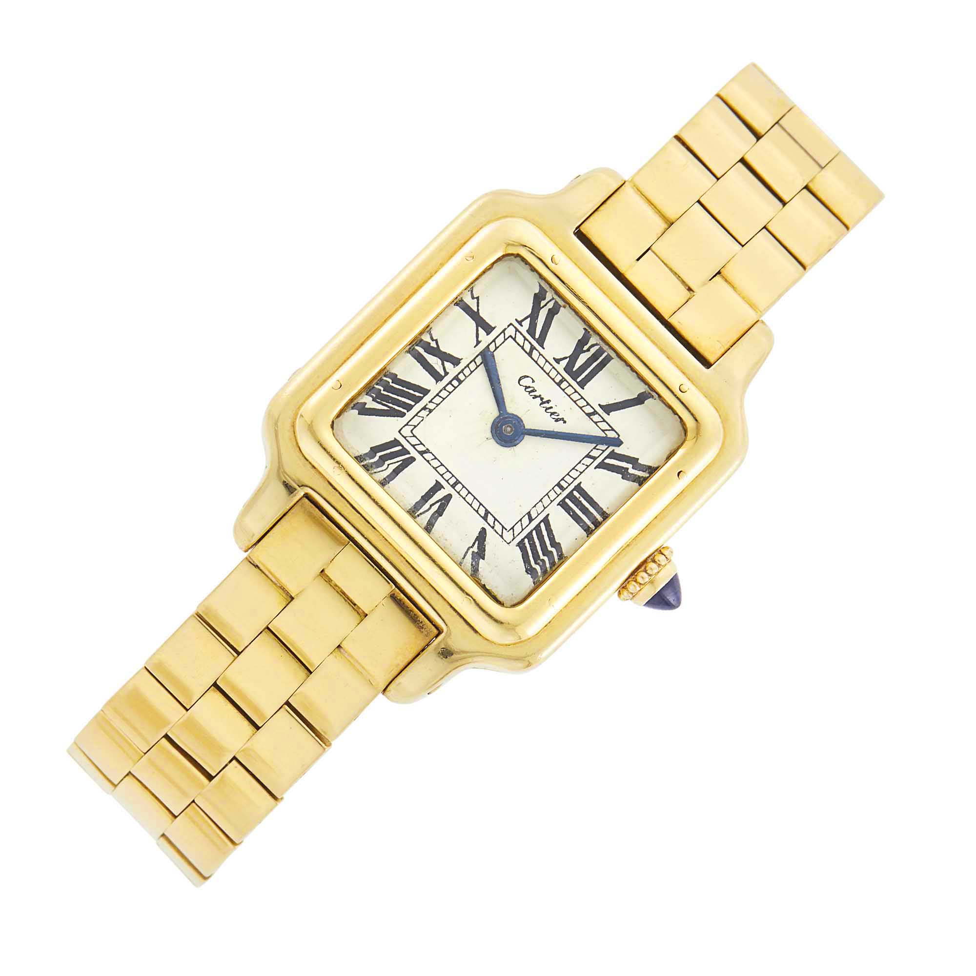 Lot image - Cartier Gold Wristwatch, France, European Watch & Clock Co.