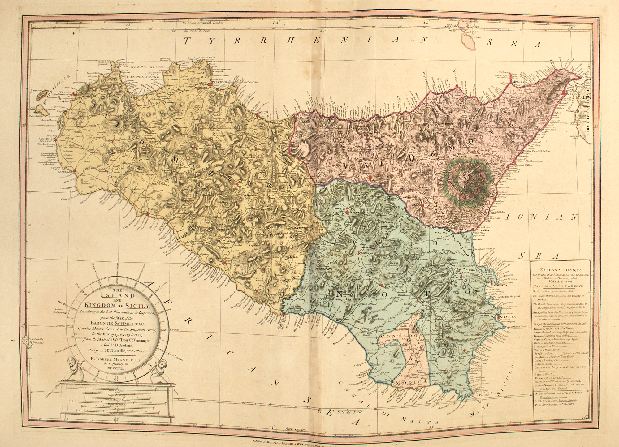 Lot image - [MAPS]  FADEN, WILLIAM and OTHERS. A disbound atlas of maps and sea charts.