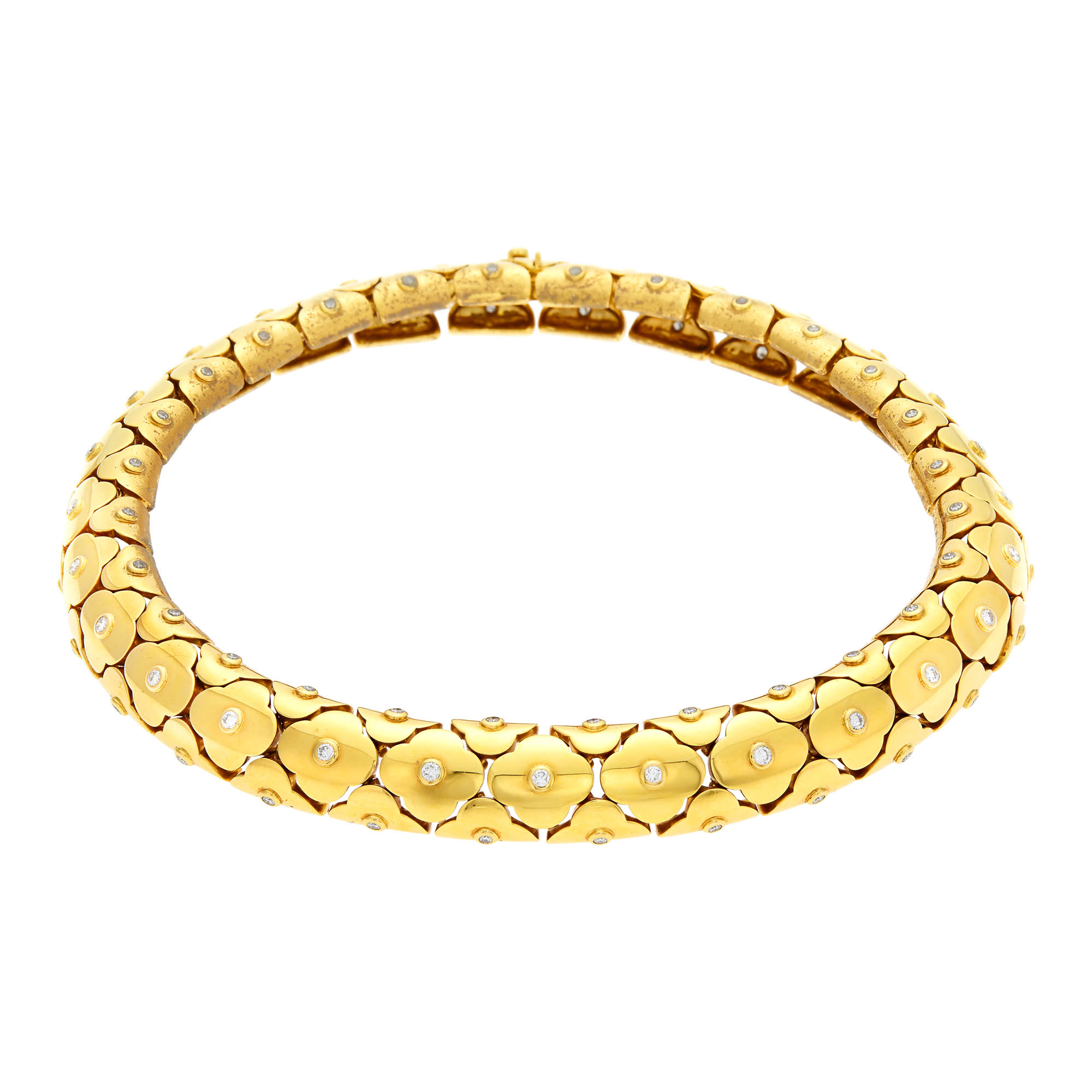 Lot image - Van Cleef and Arpels Gold and Diamond Necklace