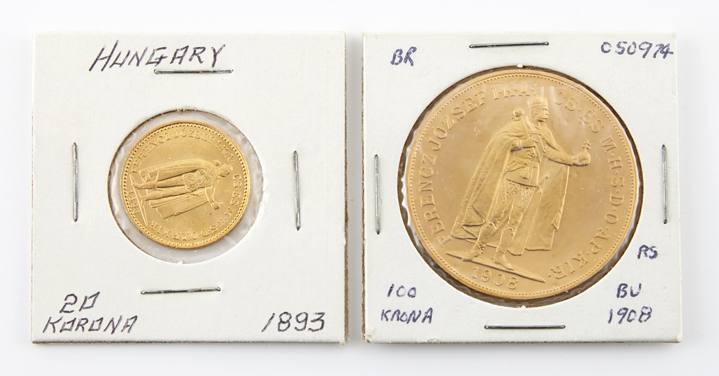 Lot image - Hungary Two Gold Coins