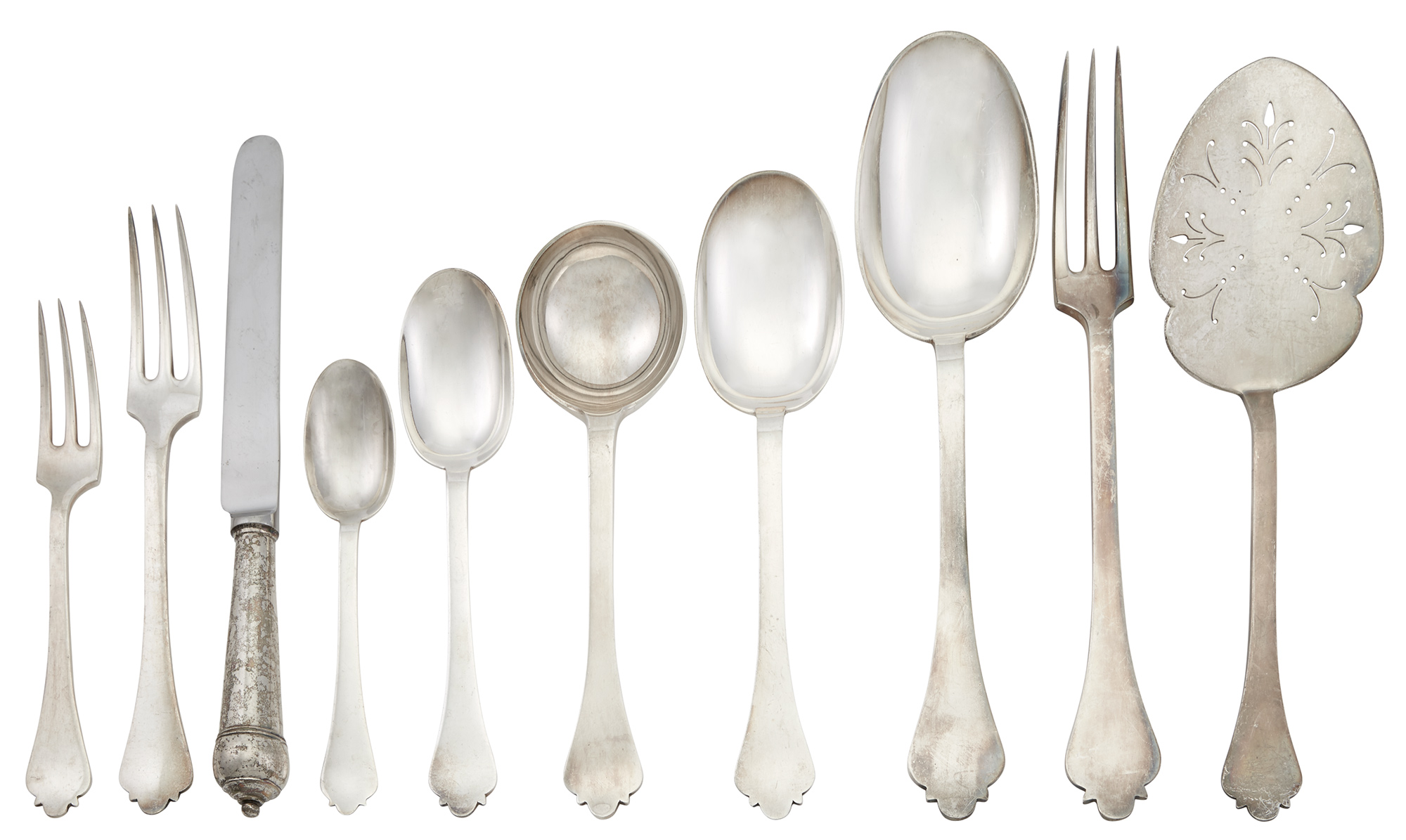 Lot image - English Sterling Silver Trefid