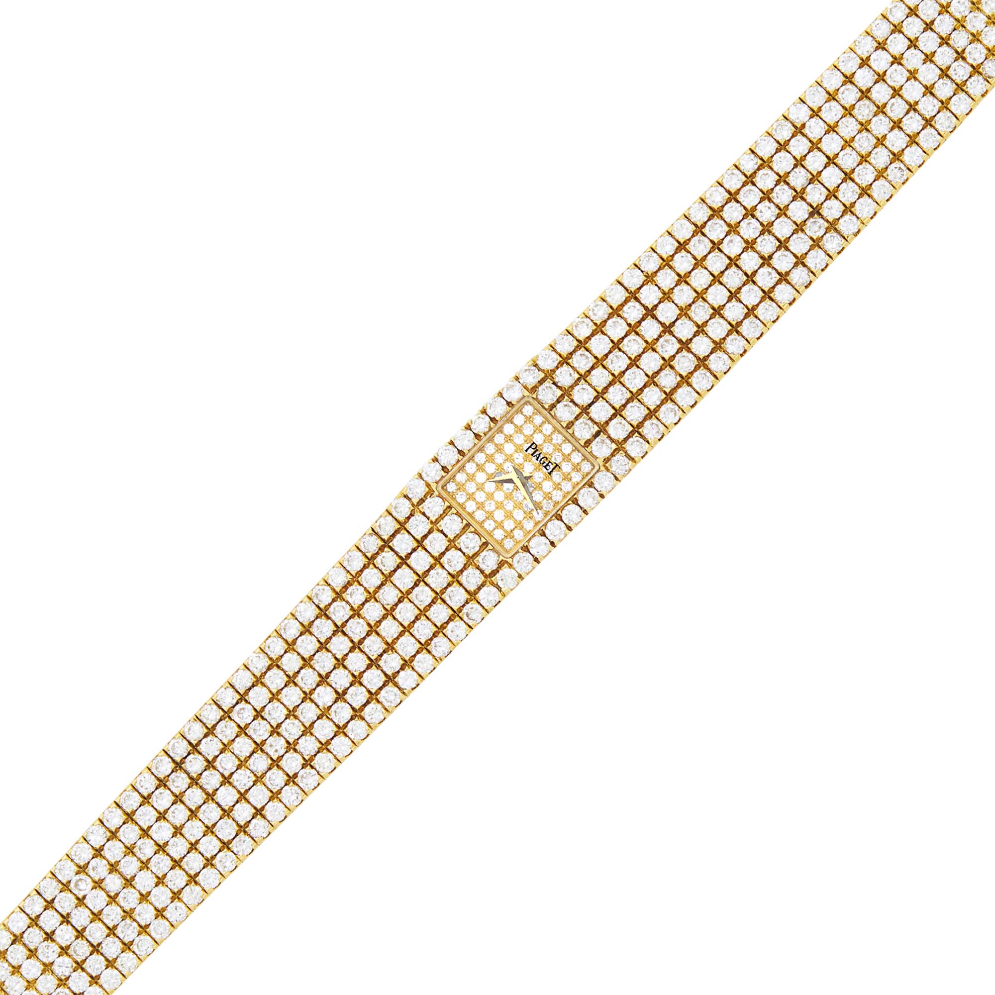 Lot image - Piaget Gold and Diamond Fully Loaded Dress Wristwatch