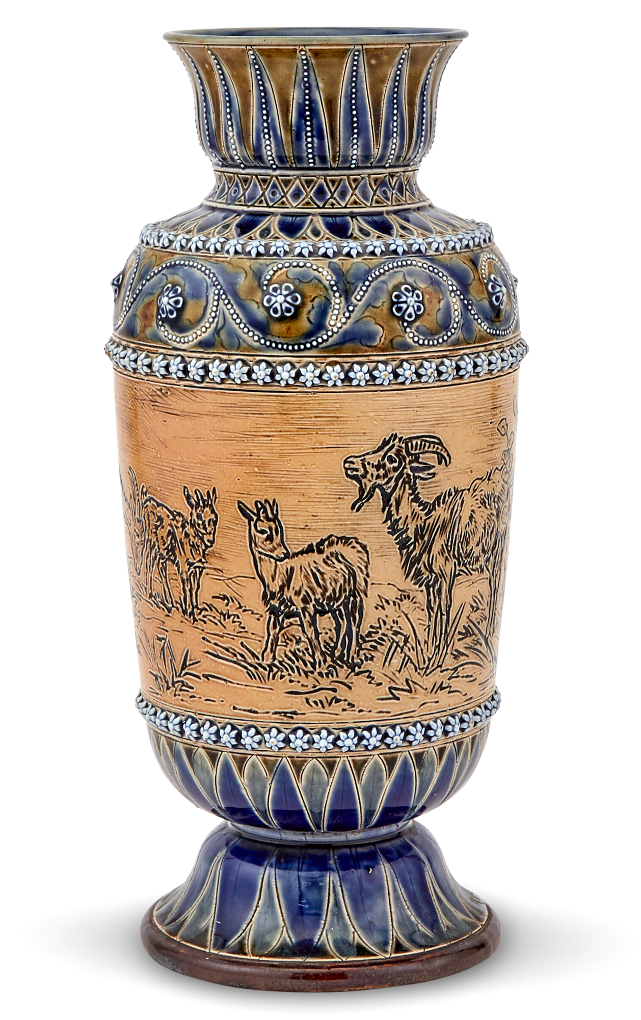 Lot image - Doulton Lambeth Stoneware Vase