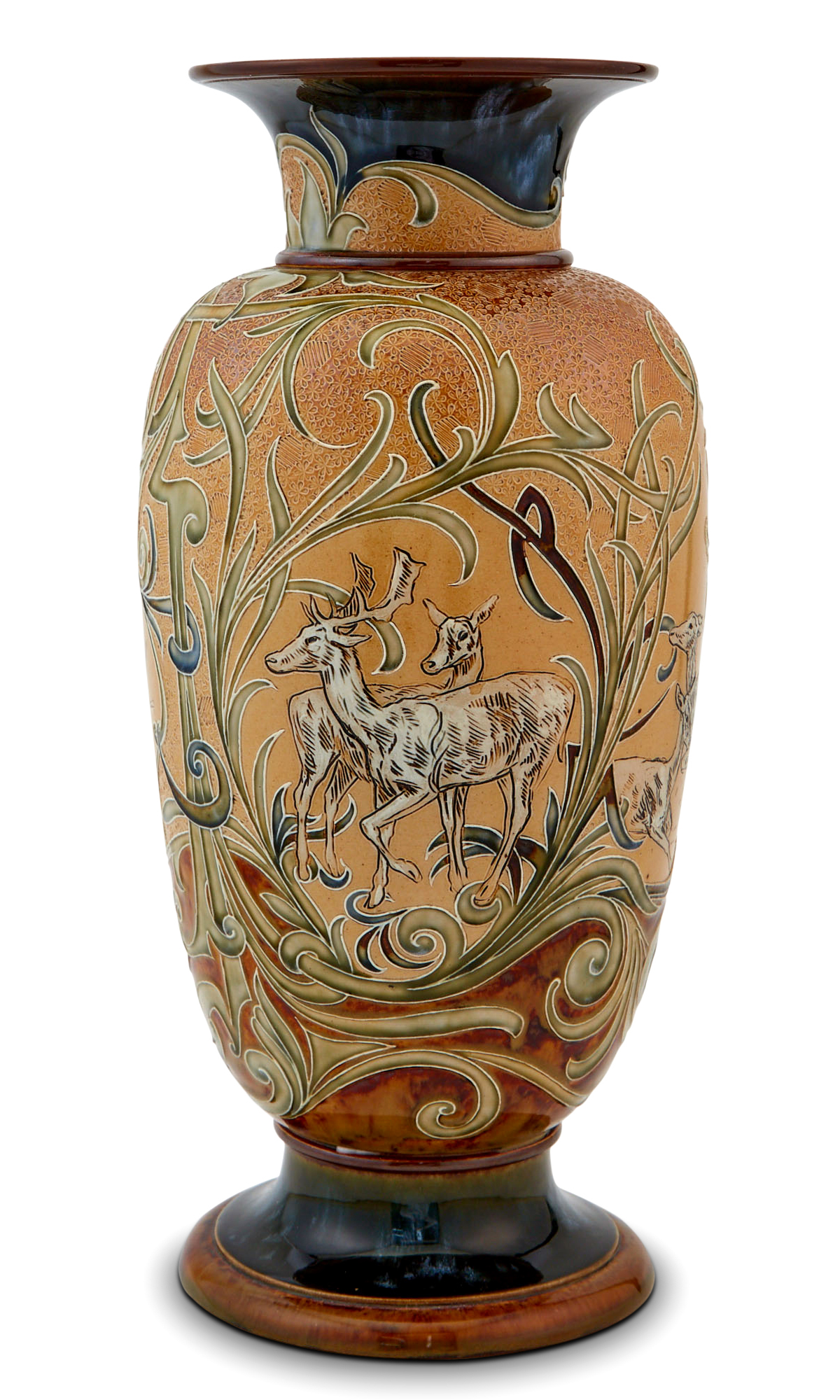 Lot image - Doulton Lambeth Stoneware Vase