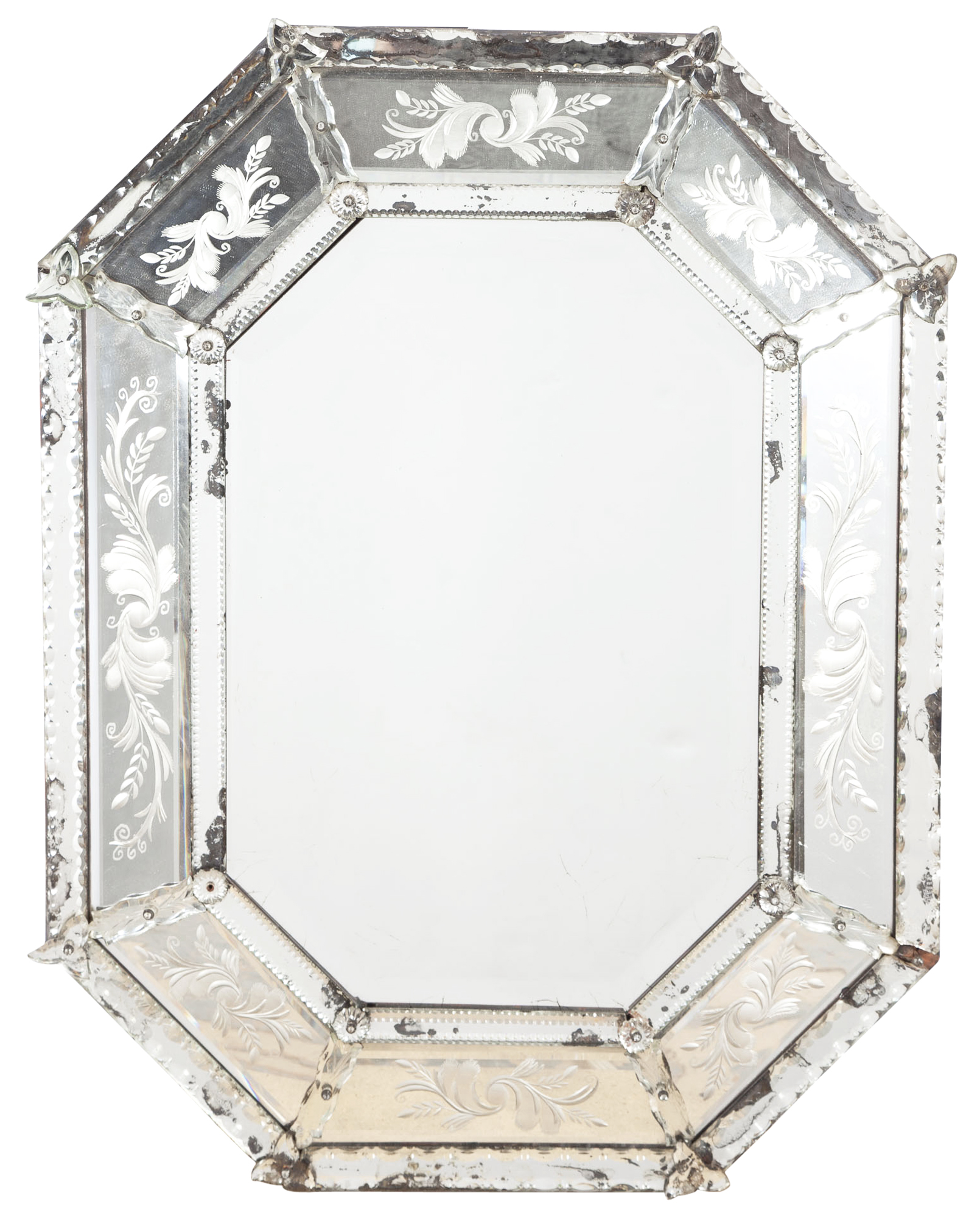 Lot image - Venetian Style Mirror-Framed Mirror