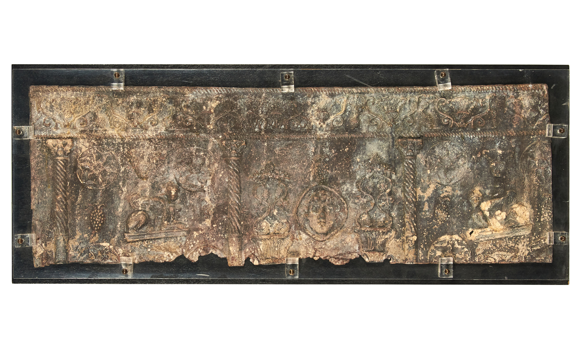 Lot image - Roman Lead Sarcophagus Panel  Circa