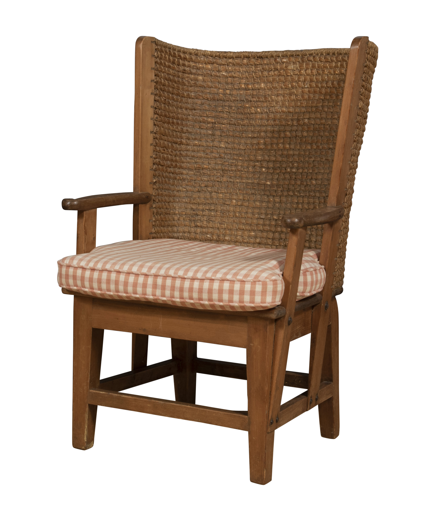 Lot image - Stained Wood and Rush Orkney Childs Chair