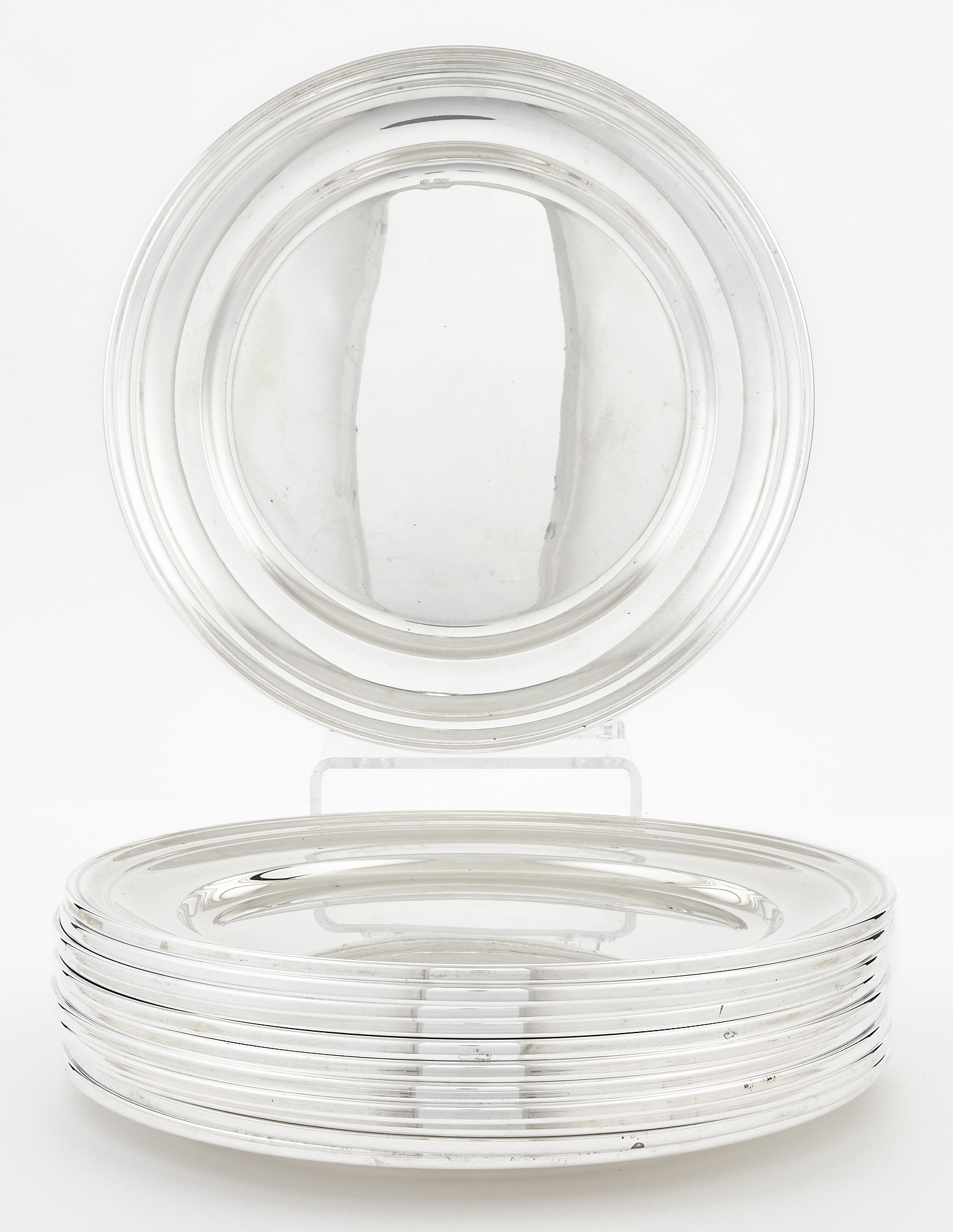 Lot image - Set of Twelve Italian Silver Chargers