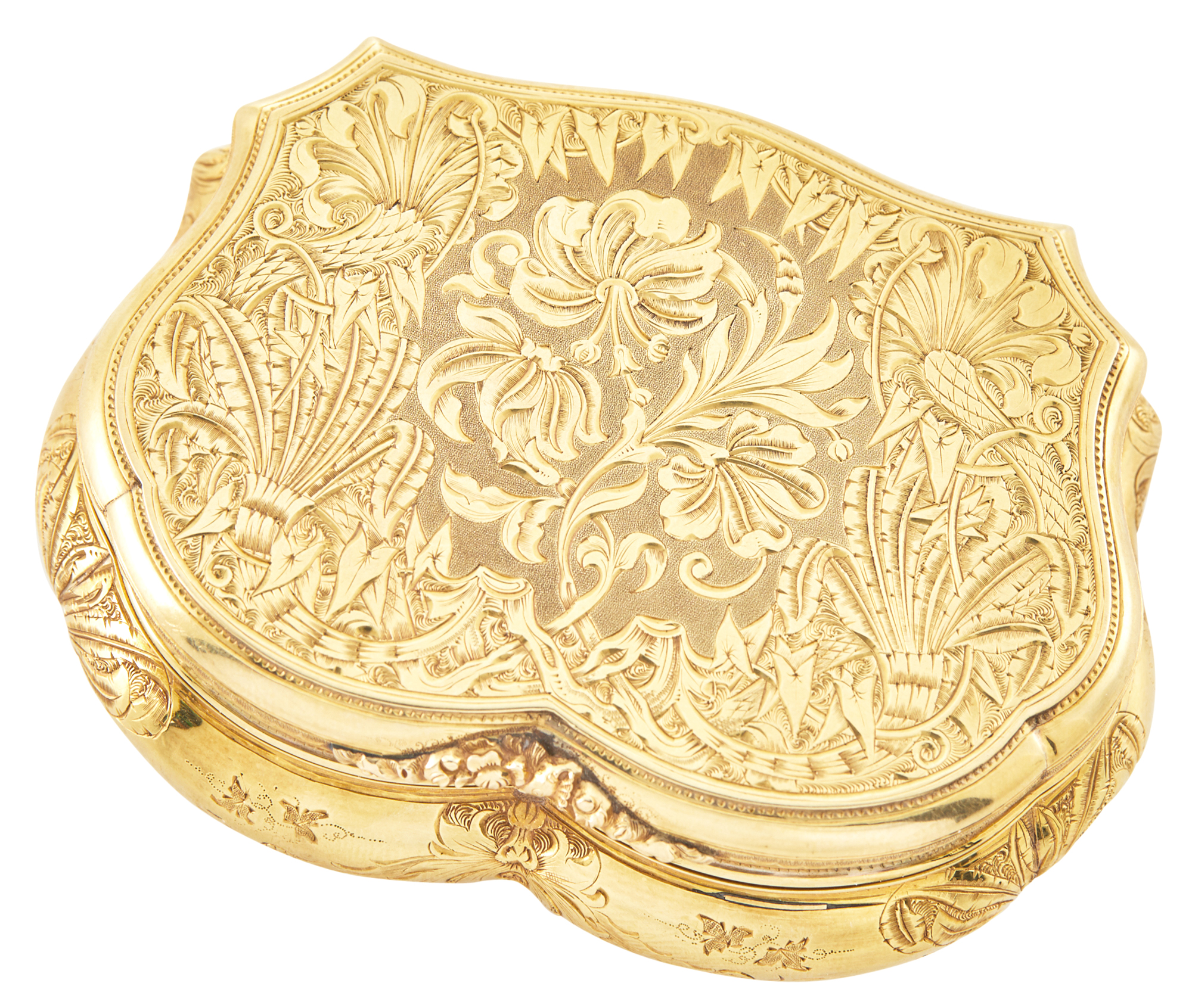 Lot image - Continental Gold Snuff Box