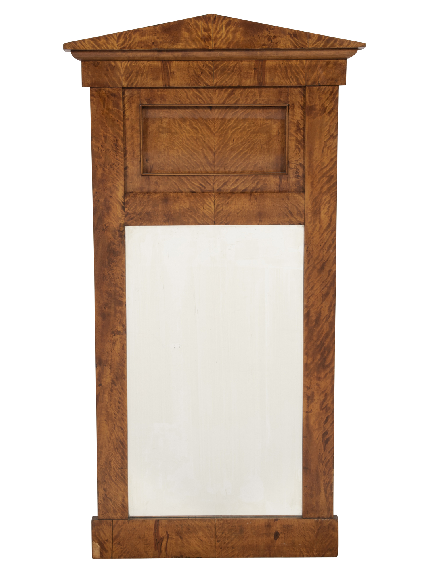 Lot image - Biedermeier Birch Pier Mirror