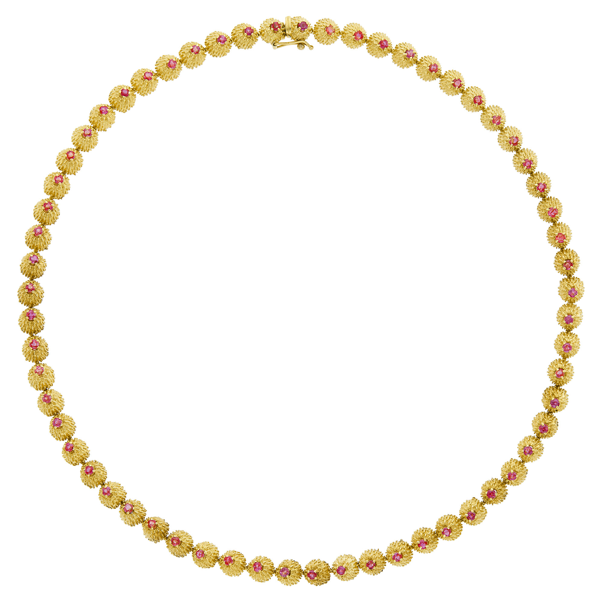Lot image - Gold and Ruby Necklace