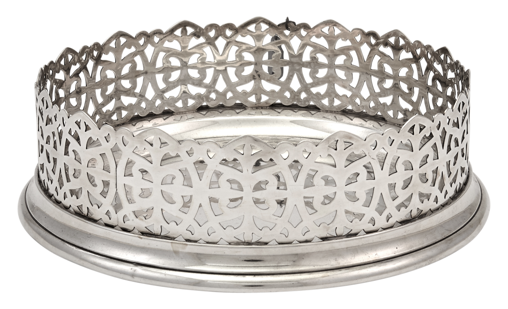 Lot image - Reed & Barton Sterling Silver Magnum Bottle Coaster