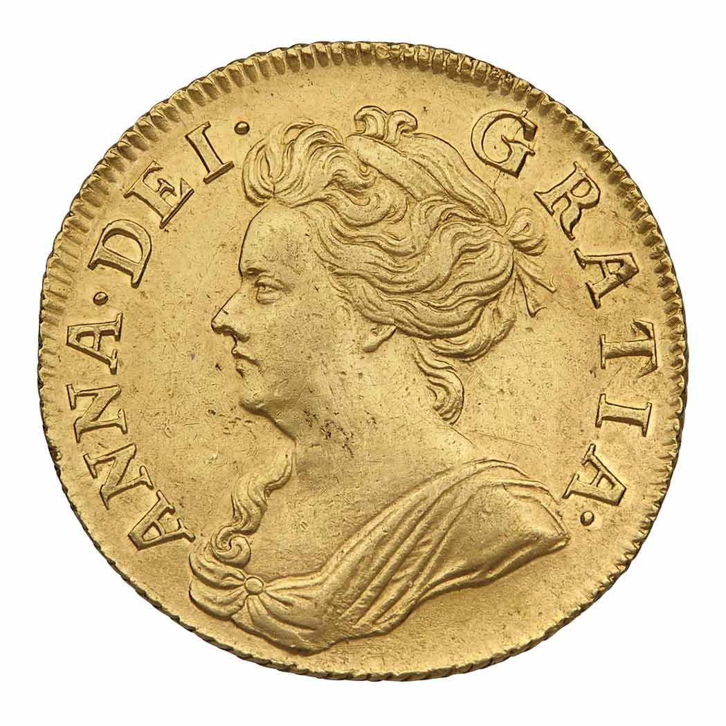 Lot image - Great Britain 1707 Anne Guinea Fr. 320 Seaby 3562