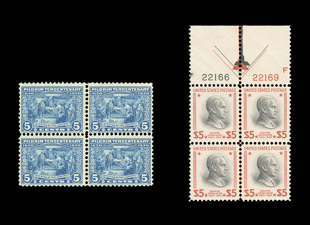 Lot image - United States Mint Commemorative Blocks 1920 to 1960