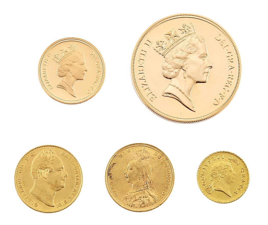 Lot image - Great Britain Gold Coin Group