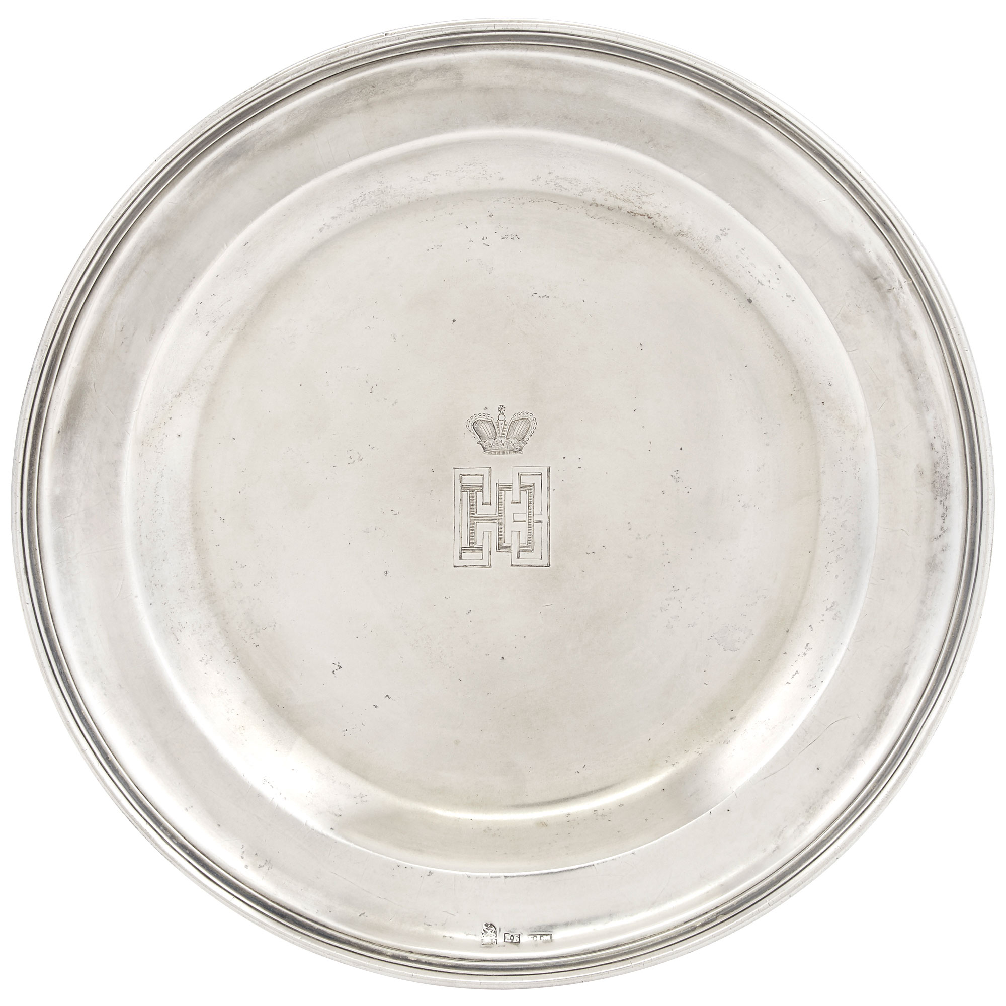 Lot image - Russian Silver Dinner Plate