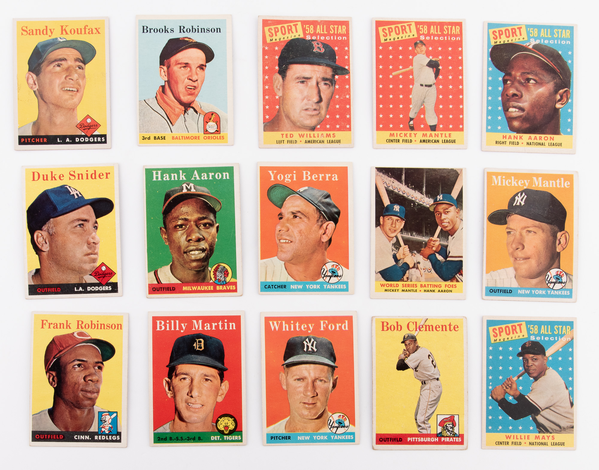 Lot image - Collection of 1958 Baseball Cards