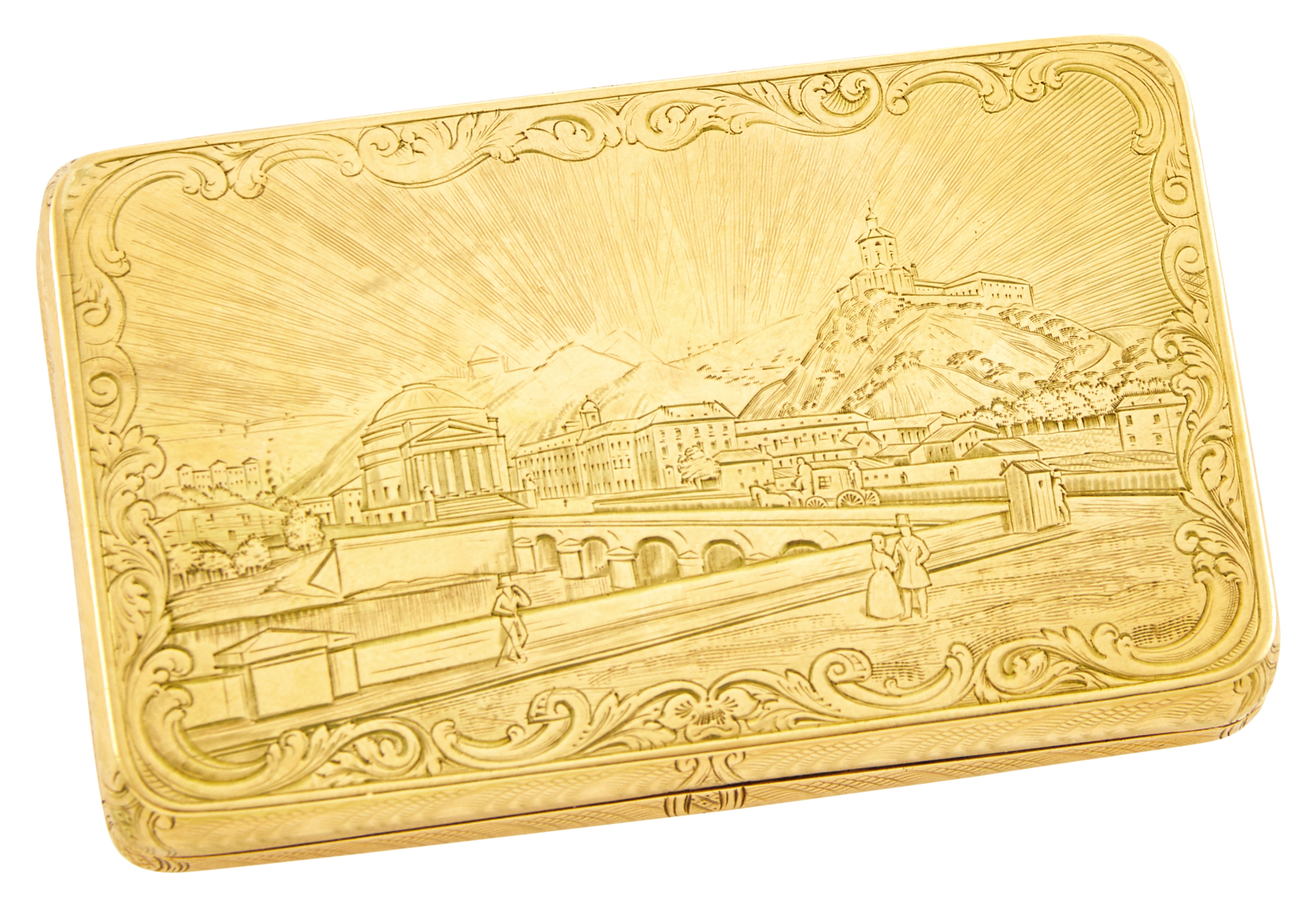 Lot image - Continental Gold Snuff Box