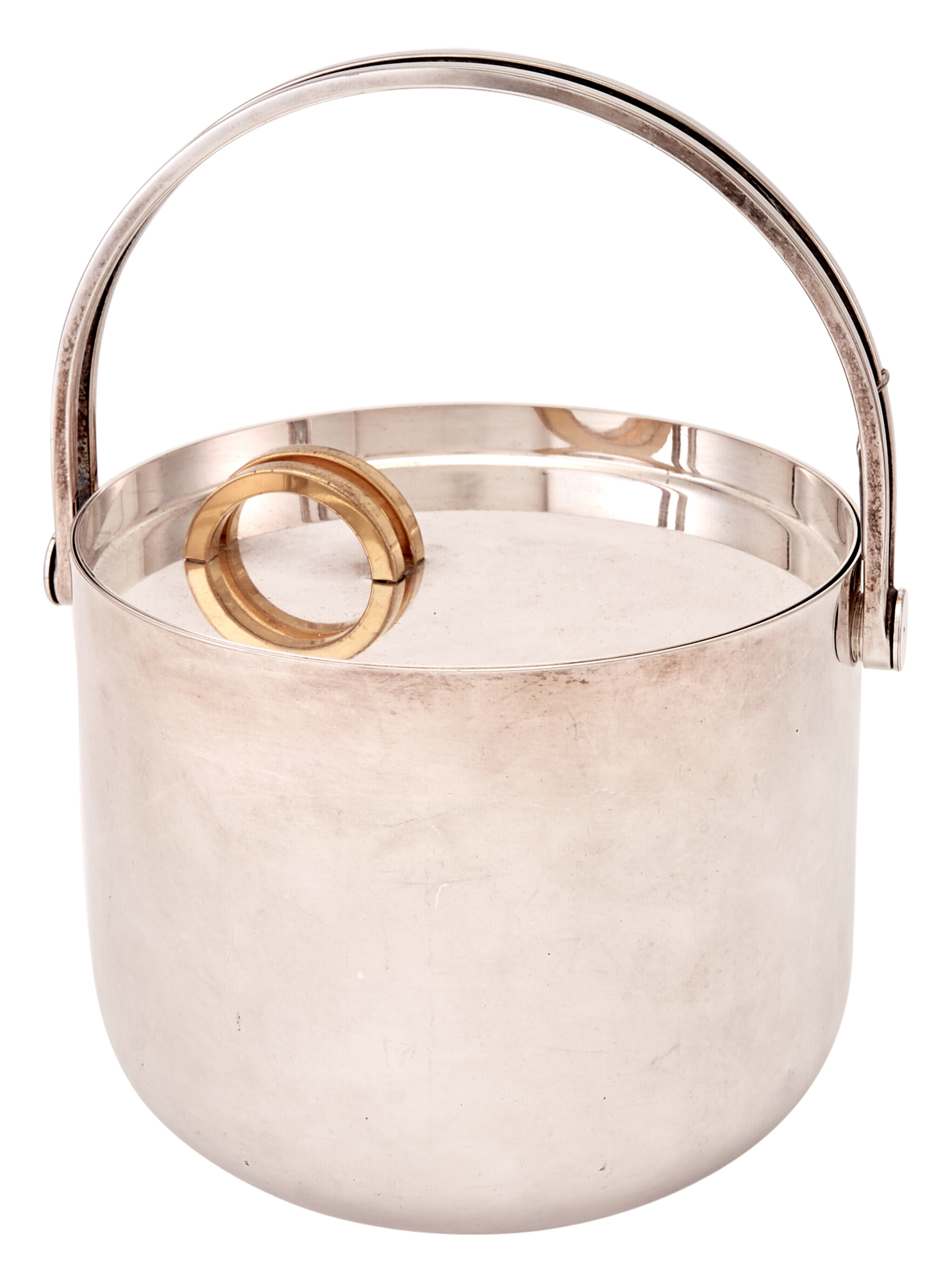 Lot image - Ambrogio Pozzi Silver Plated Covered Ice Pail