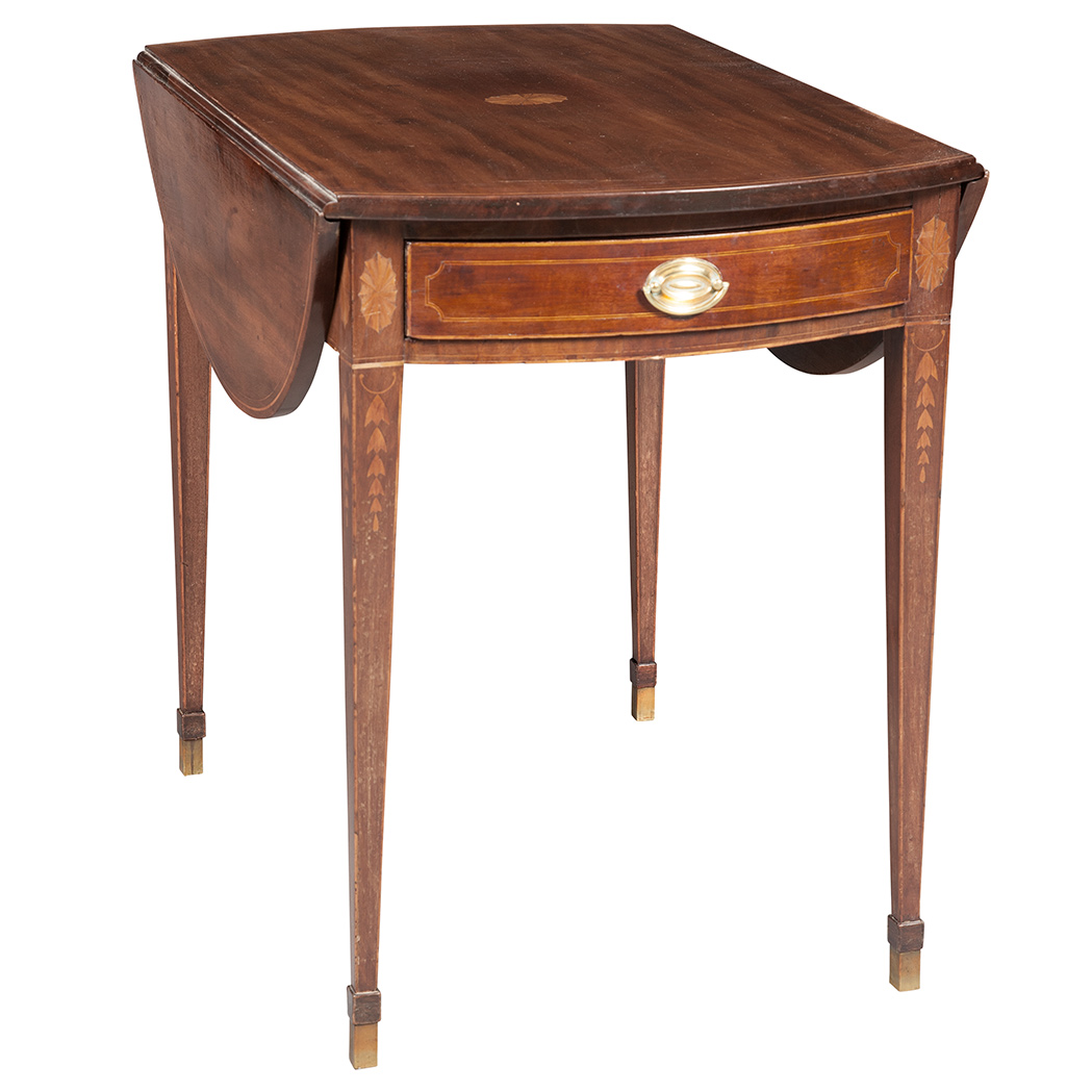 Lot image - Federal Inlaid Mahogany Pembroke Table
