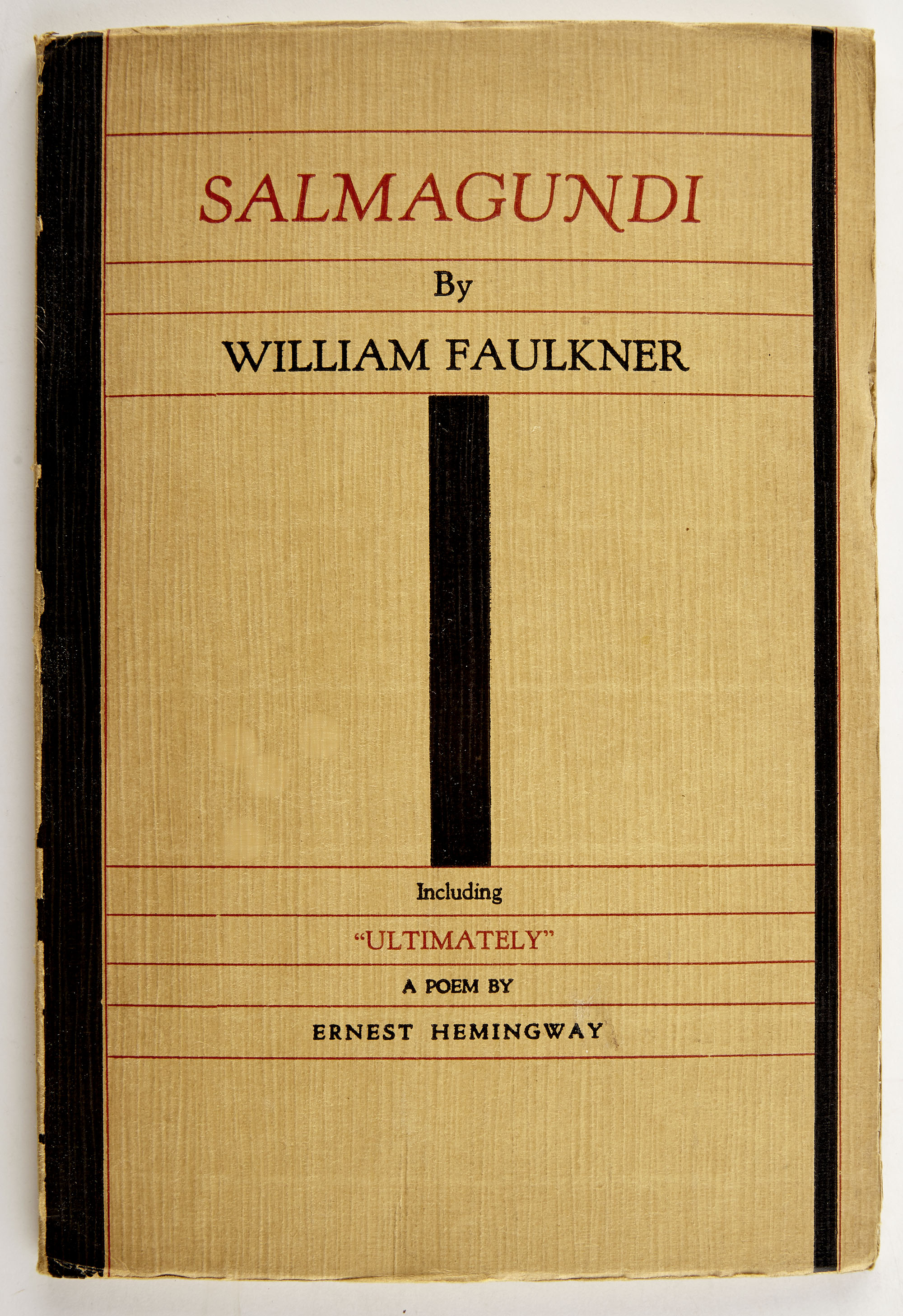 Lot image - FAULKNER, WILLIAM  Salmagundi ... and a Poem by Ernest Hemingway.