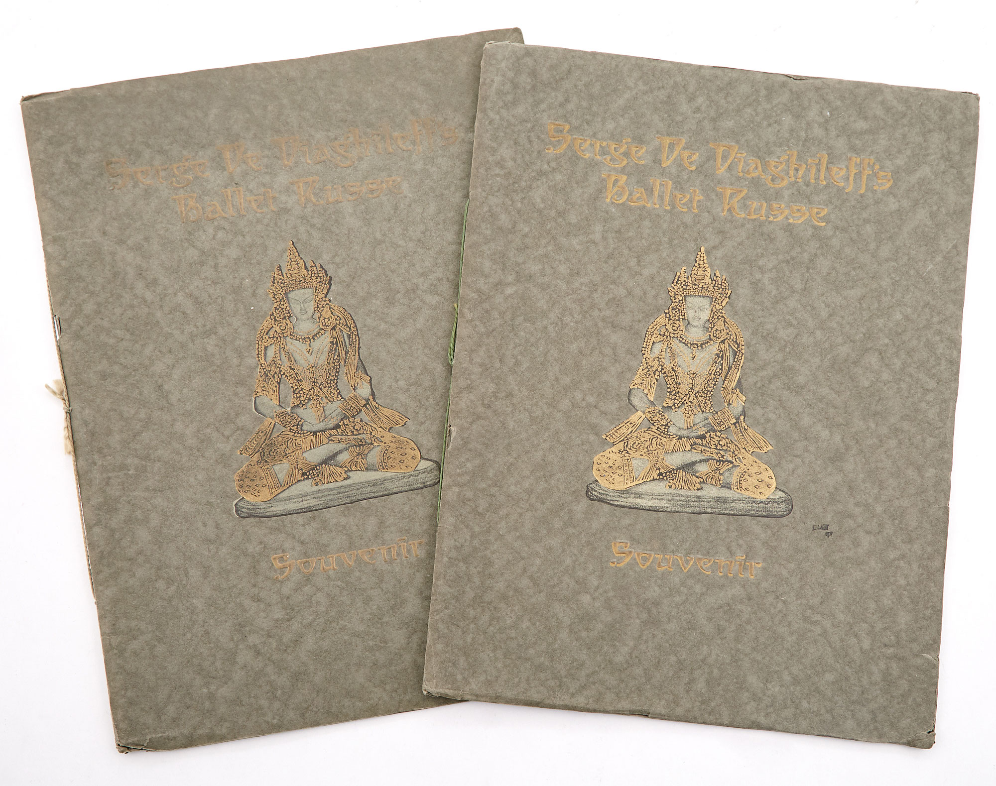 Lot image - [BALLETS RUSSES]: Two Souvenirs from the Debut American Tour of 1916