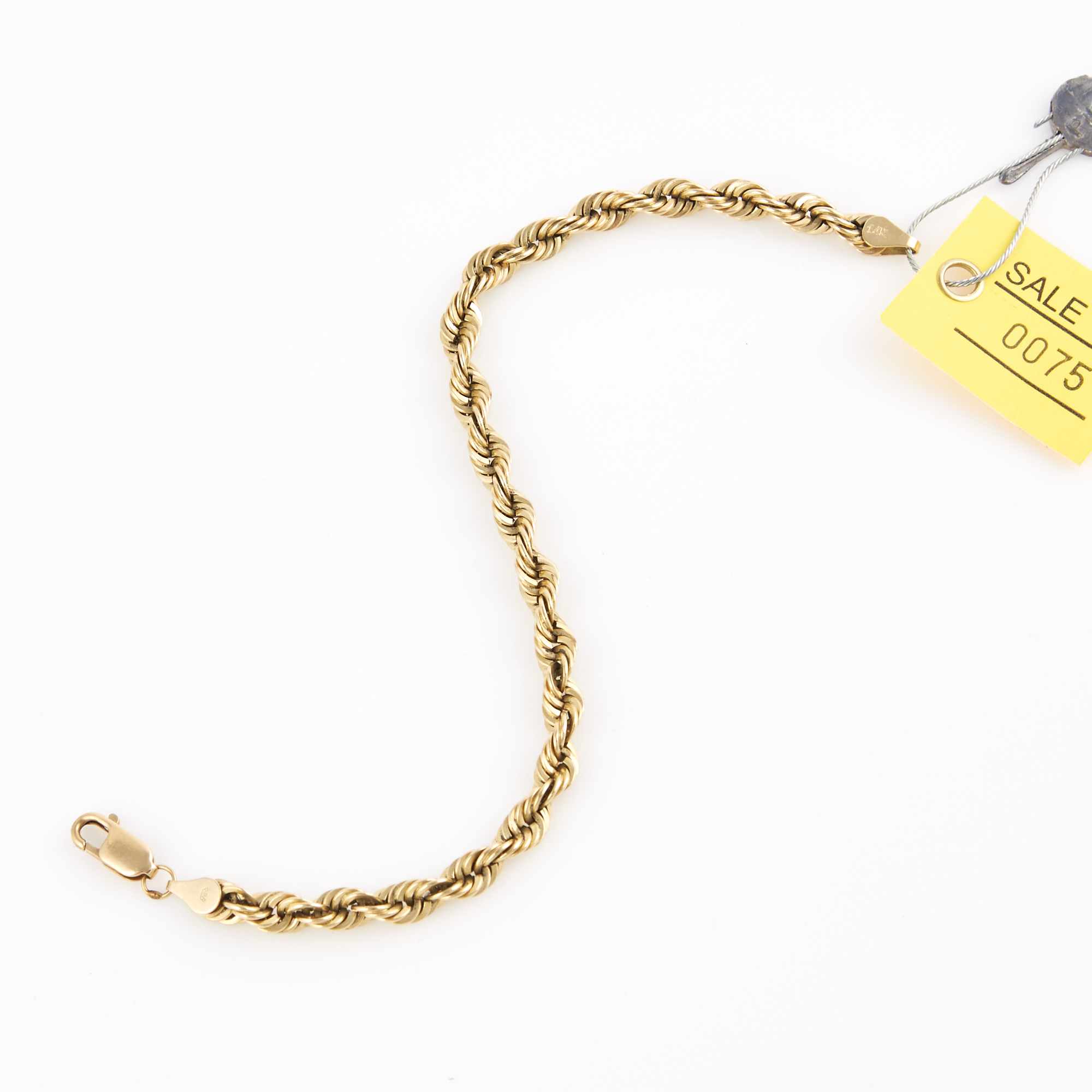 Lot image - Gold Flexible Bracelet, 14K 12 dwt.