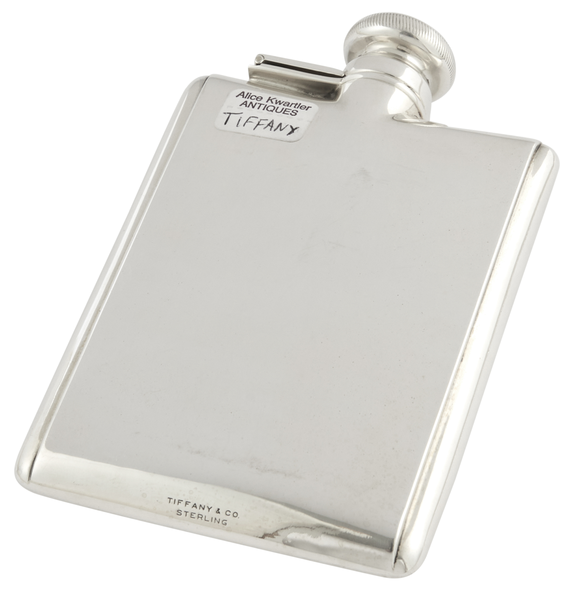 Lot image - Tiffany & Co. Sterling Silver Flask