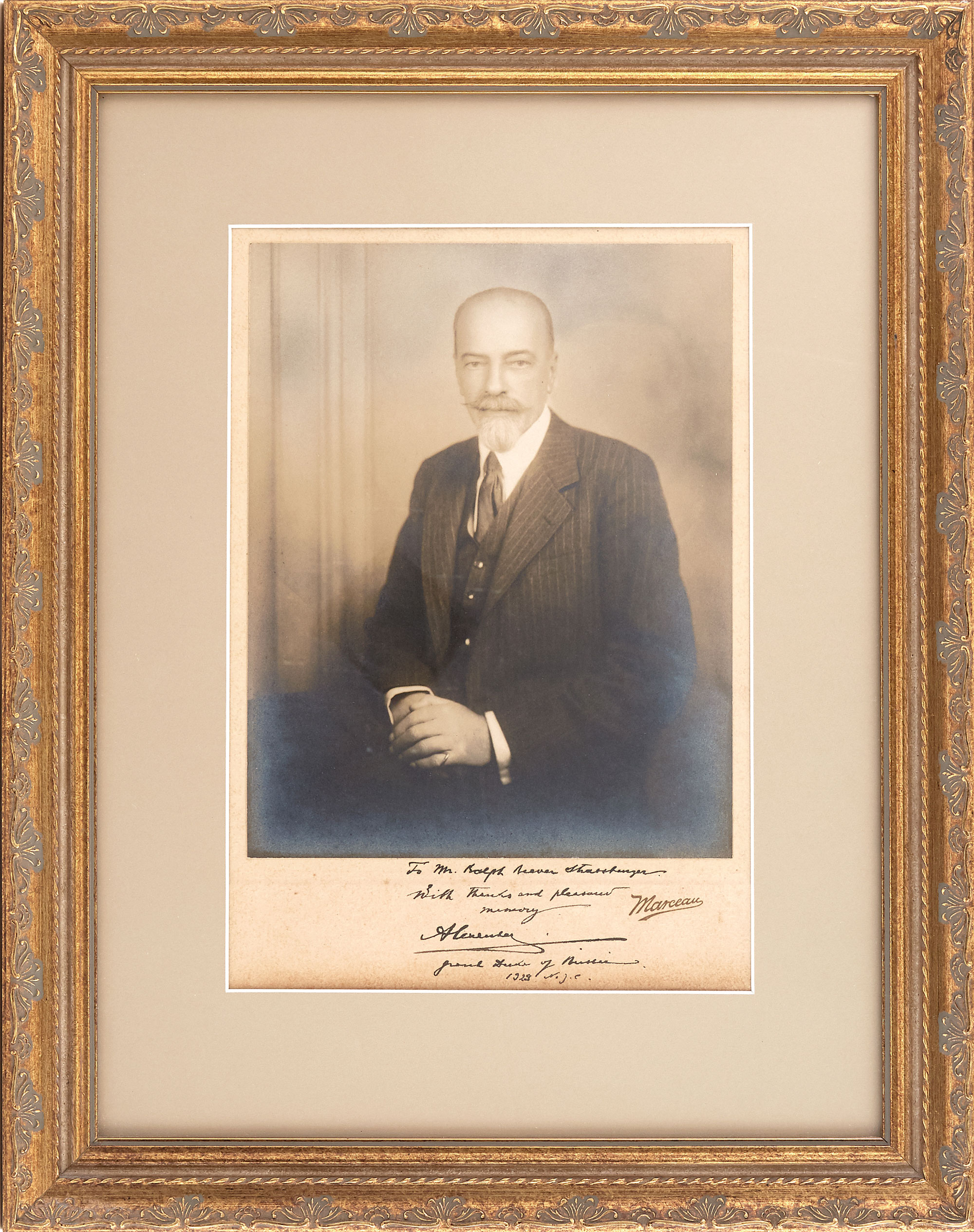 Lot image - Grand Duke Alexander Mikhailovich (1866-1933)