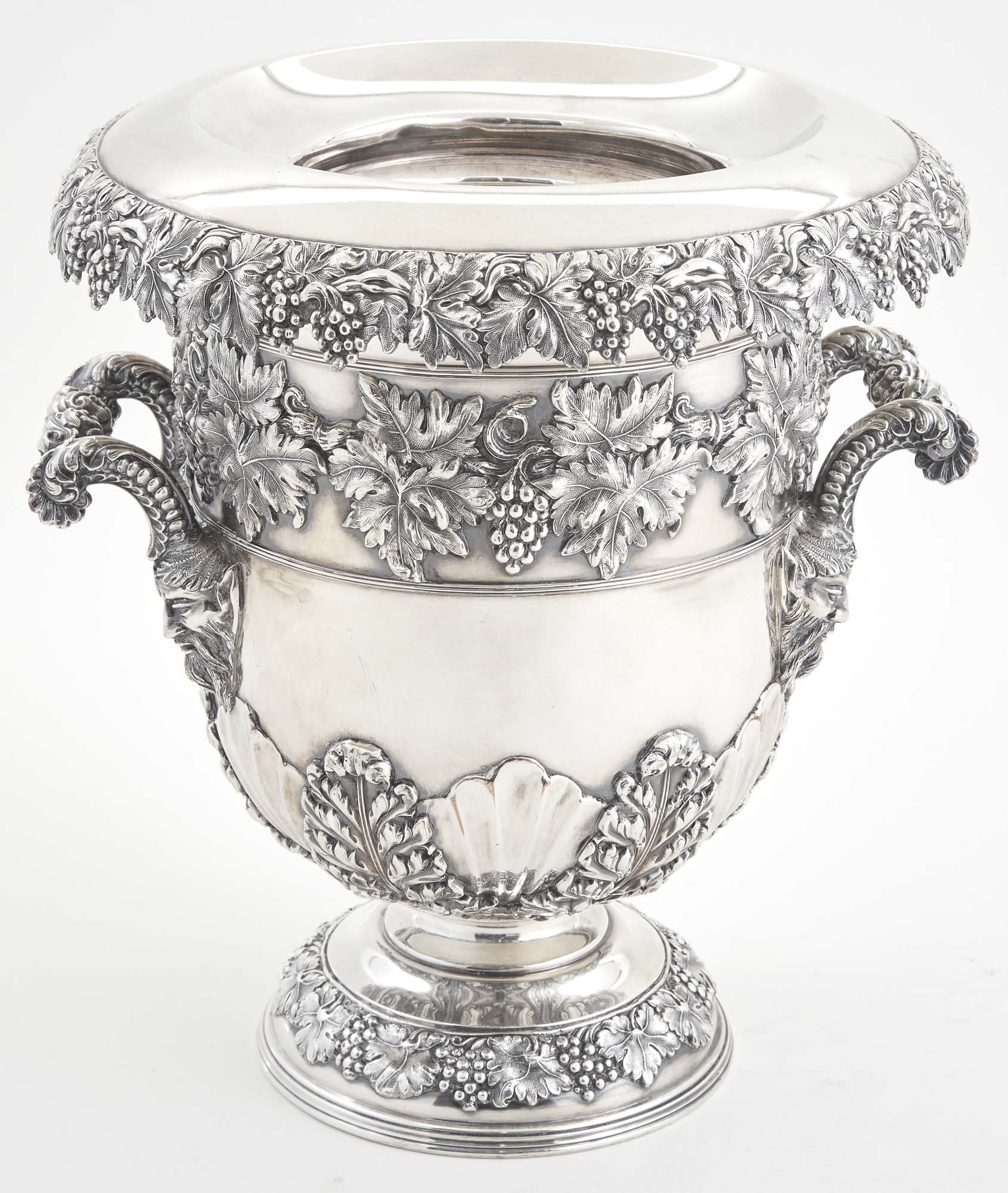 Lot image - Silver-Mounted Silver Plated Bottle Cooler