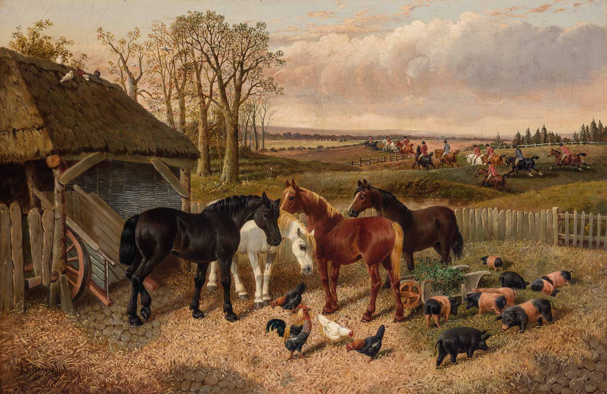 Lot image - Attributed to John Frederick Herring, Jr.