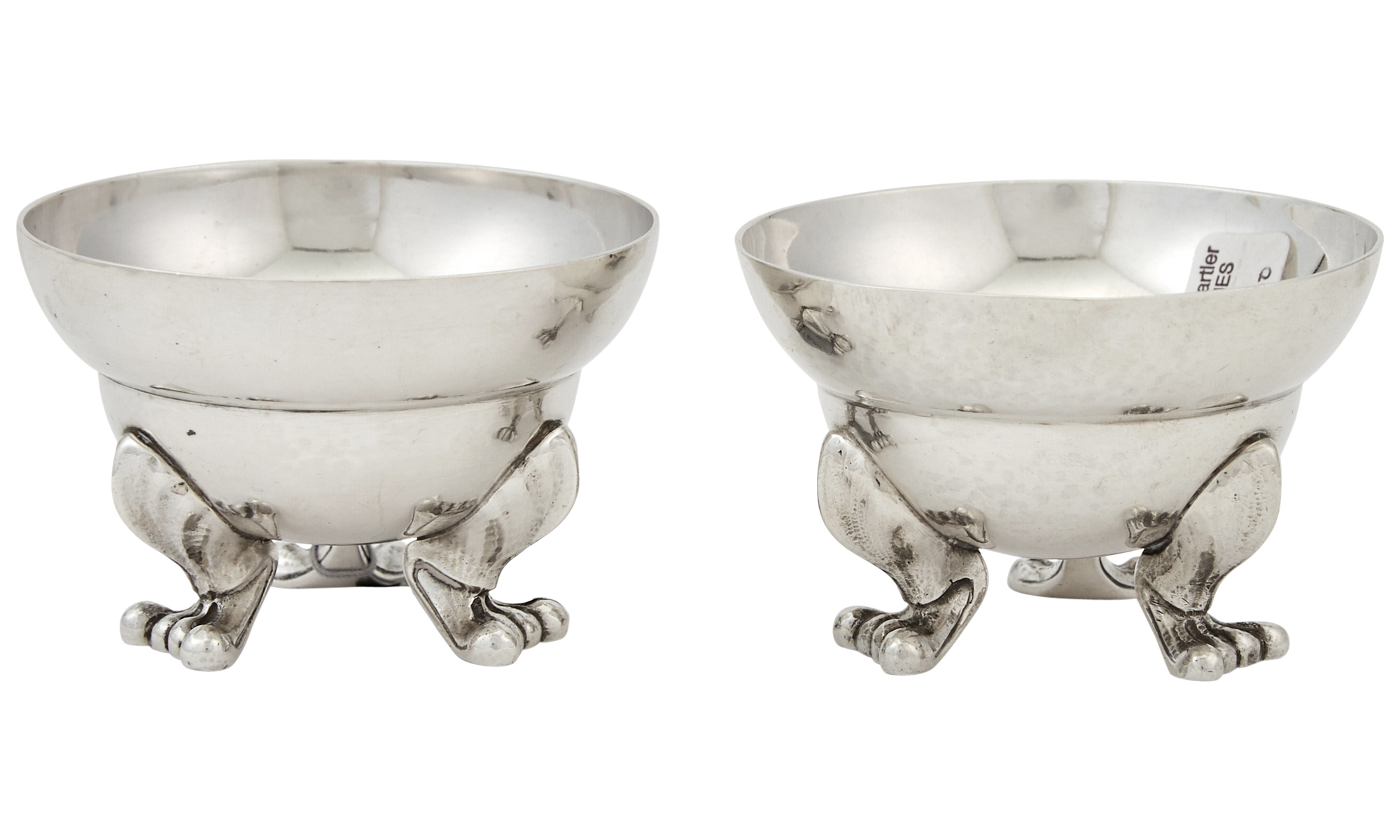 Lot image - Assembled Pair of Georg Jensen Sterling Silver Open Salts