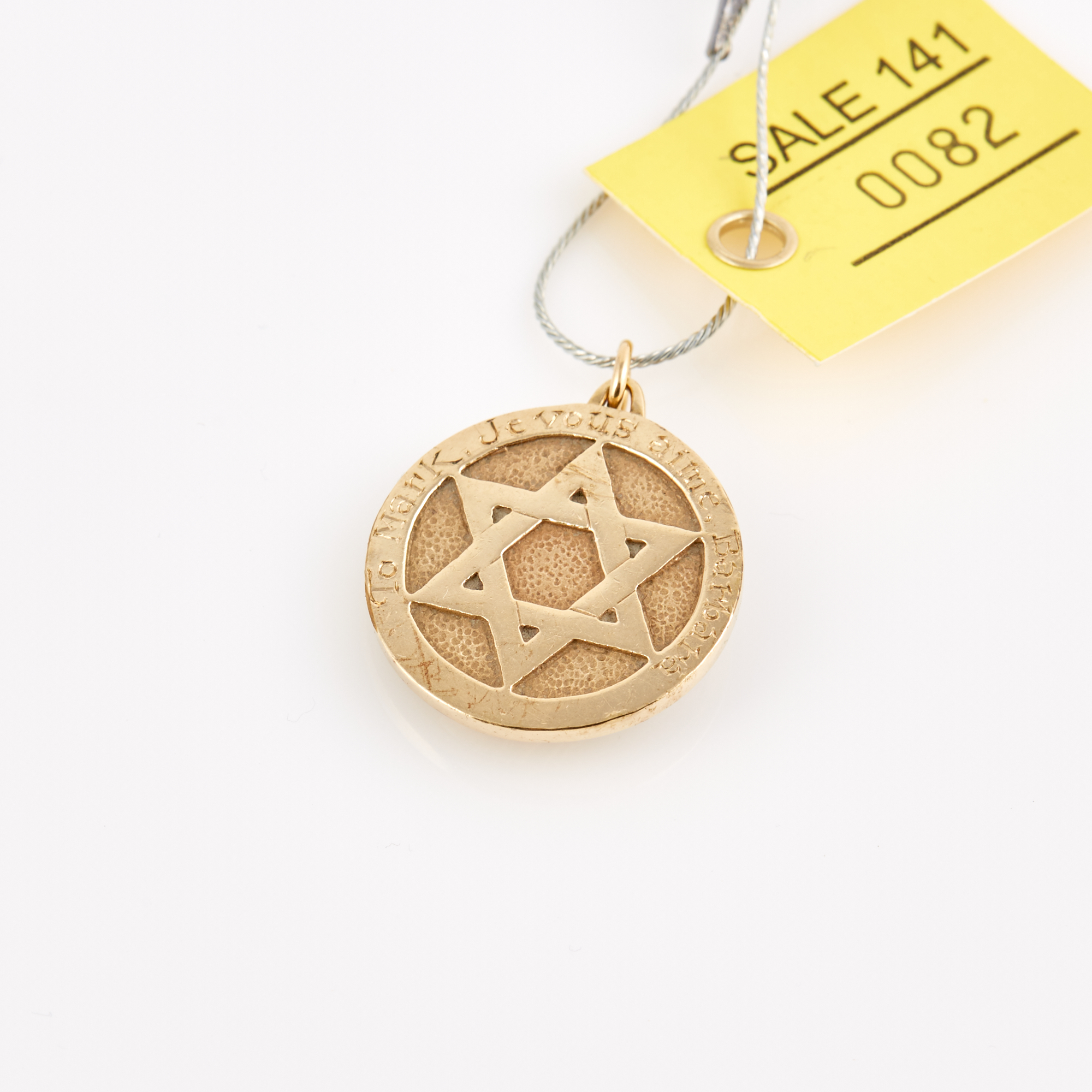 Lot image - Gold Pendant, 14K 7 dwt.