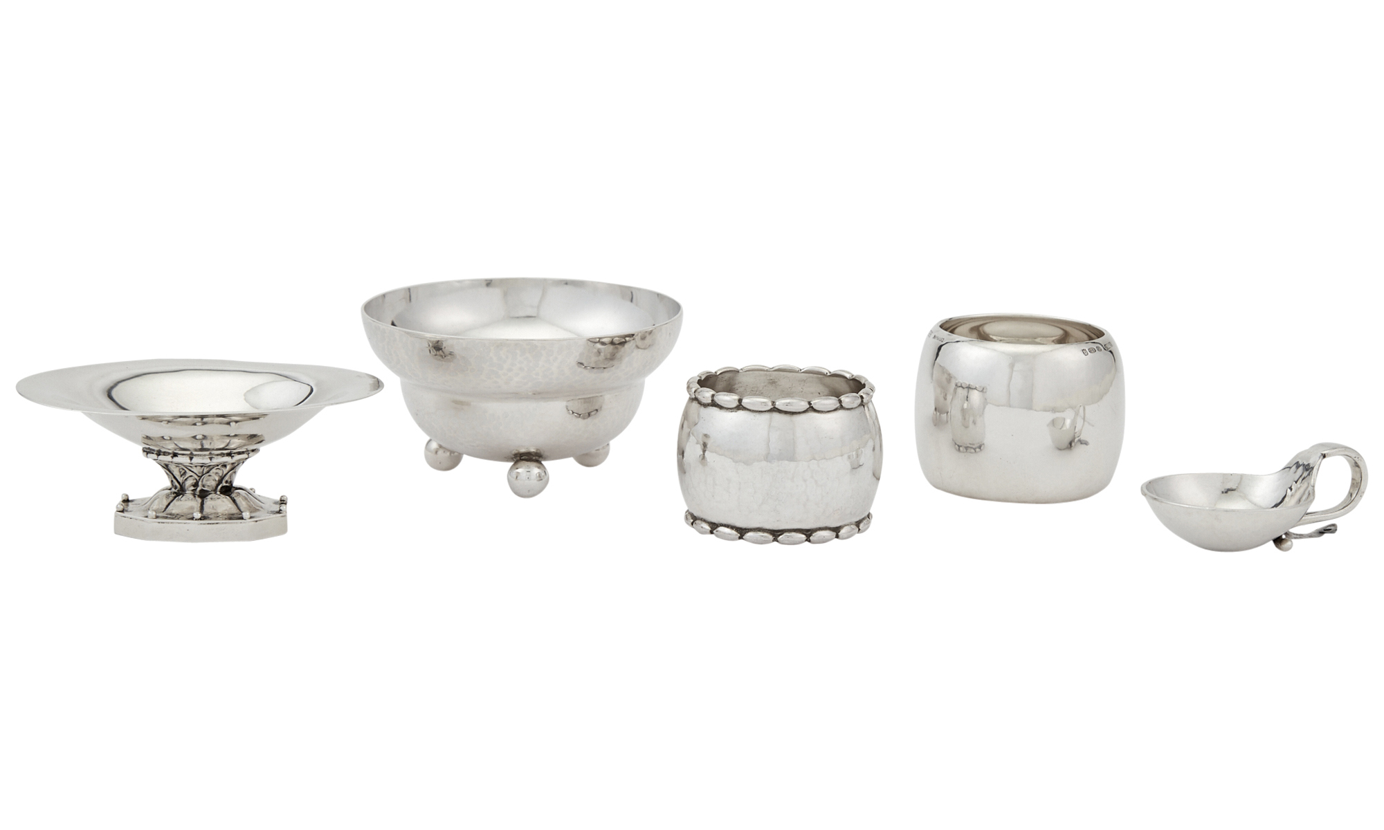 Lot image - Group of Georg Jensen Sterling Silver Table Articles